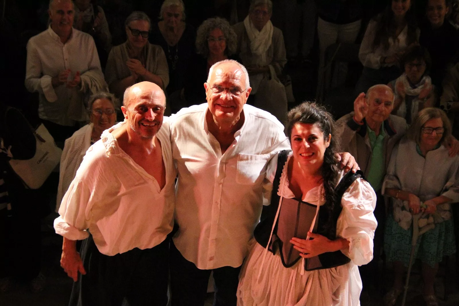 Pepe Viyuela y Sara Águeda en el Corral de Comedias de Robres. Foto Carlos Neofato