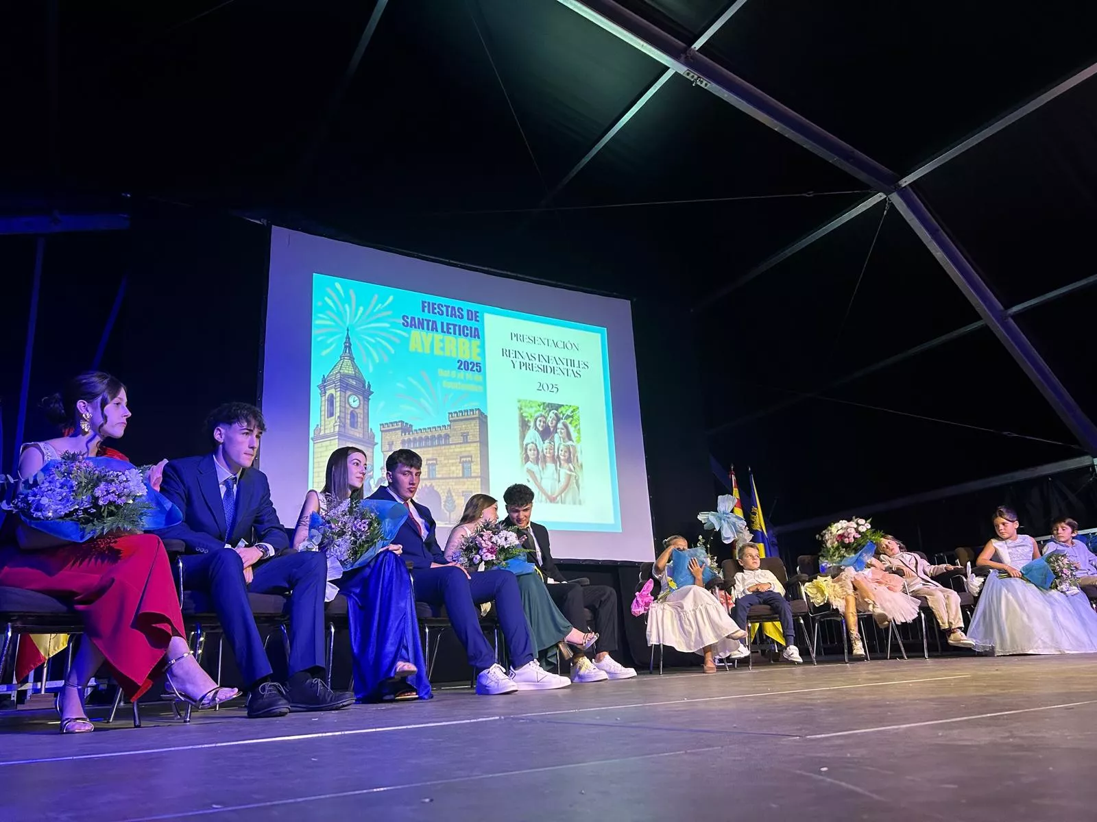 Presentación de las presidentas y reinas infantiles de las Fiestas de Santa Leticia.