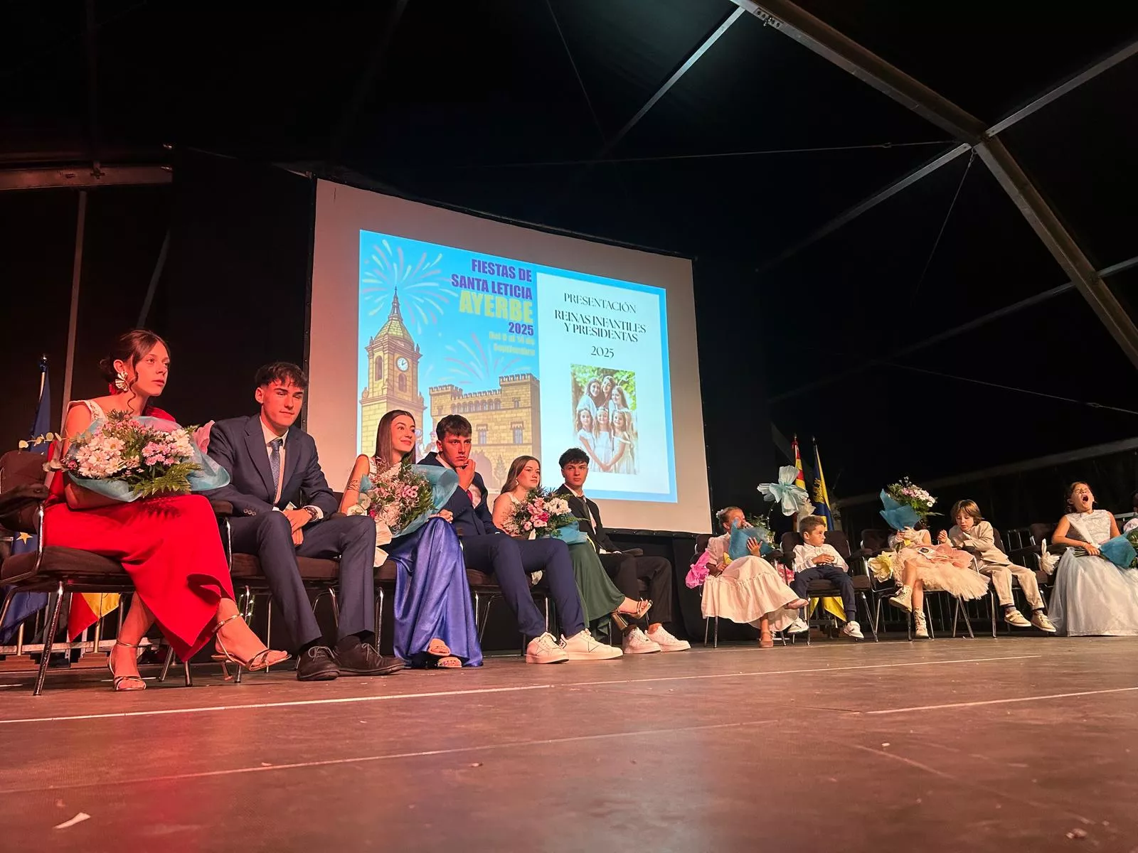 Presentación de las presidentas y reinas infantiles de las Fiestas de Santa Leticia.