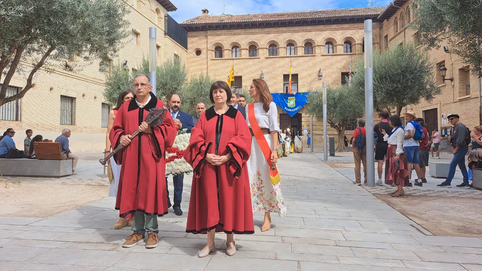 Ofrenda a la Virgen del Pueyo en Barbastro