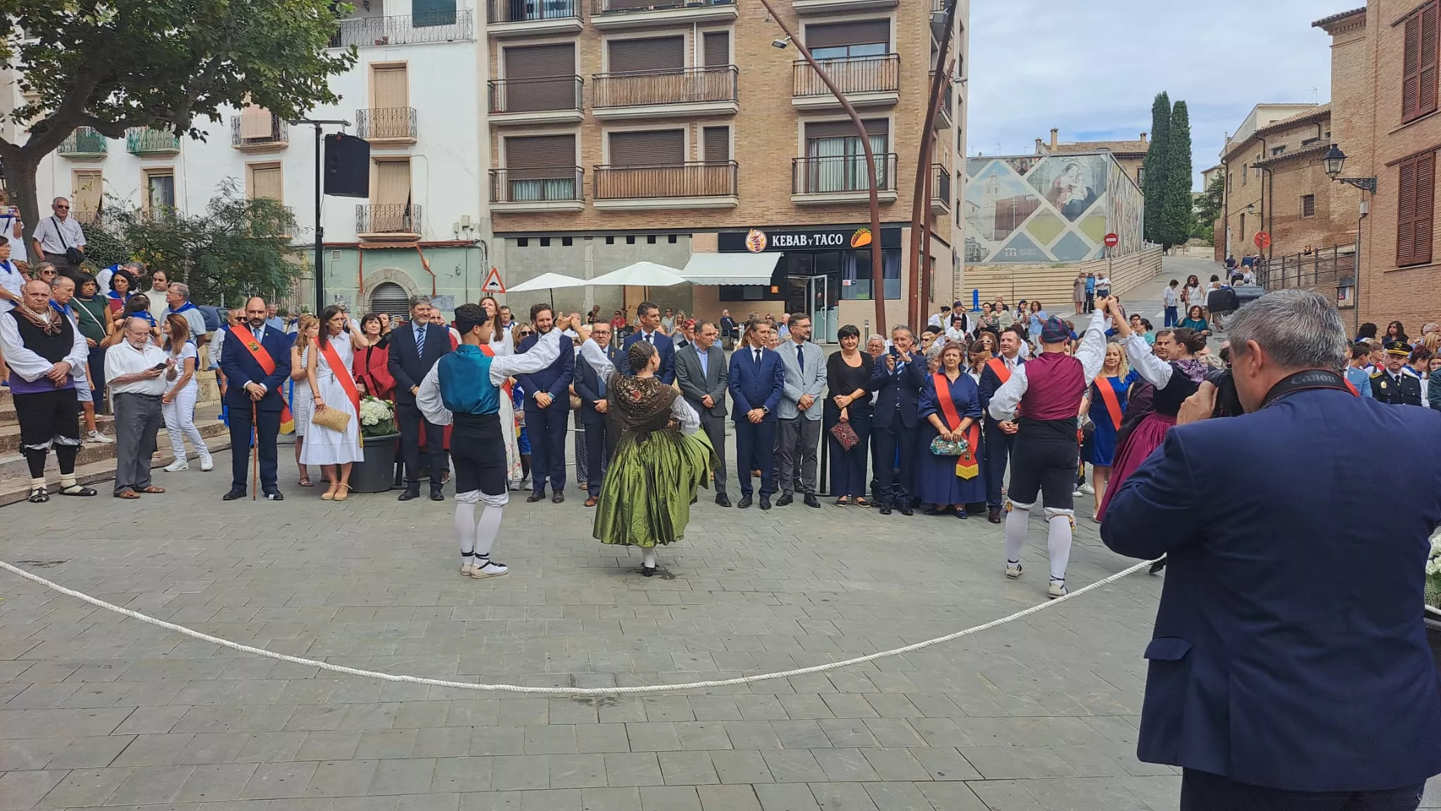 Ofrenda a la Virgen del Pueyo en Barbastro
