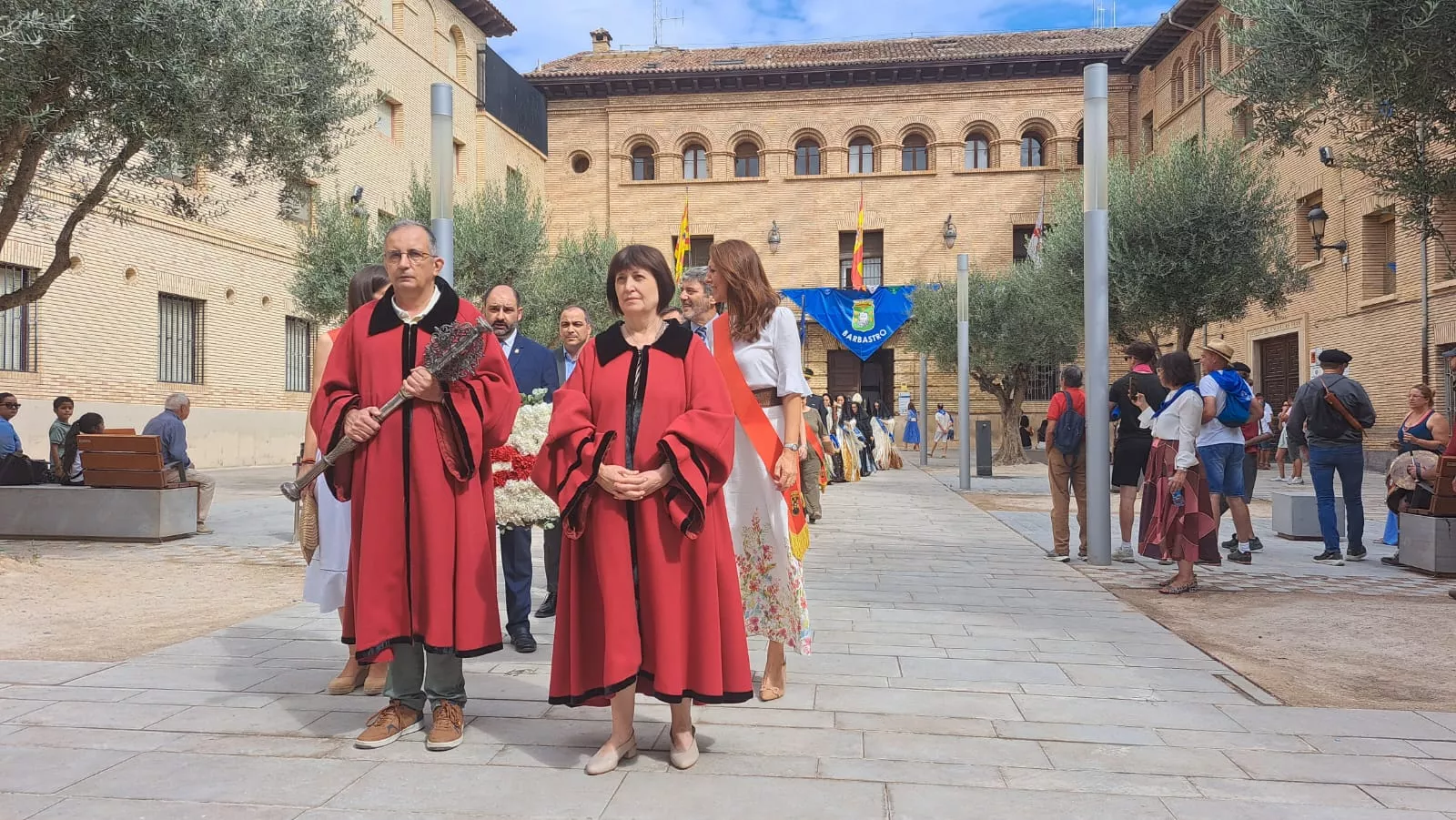 Ofrenda a la Virgen del Pueyo en Barbastro