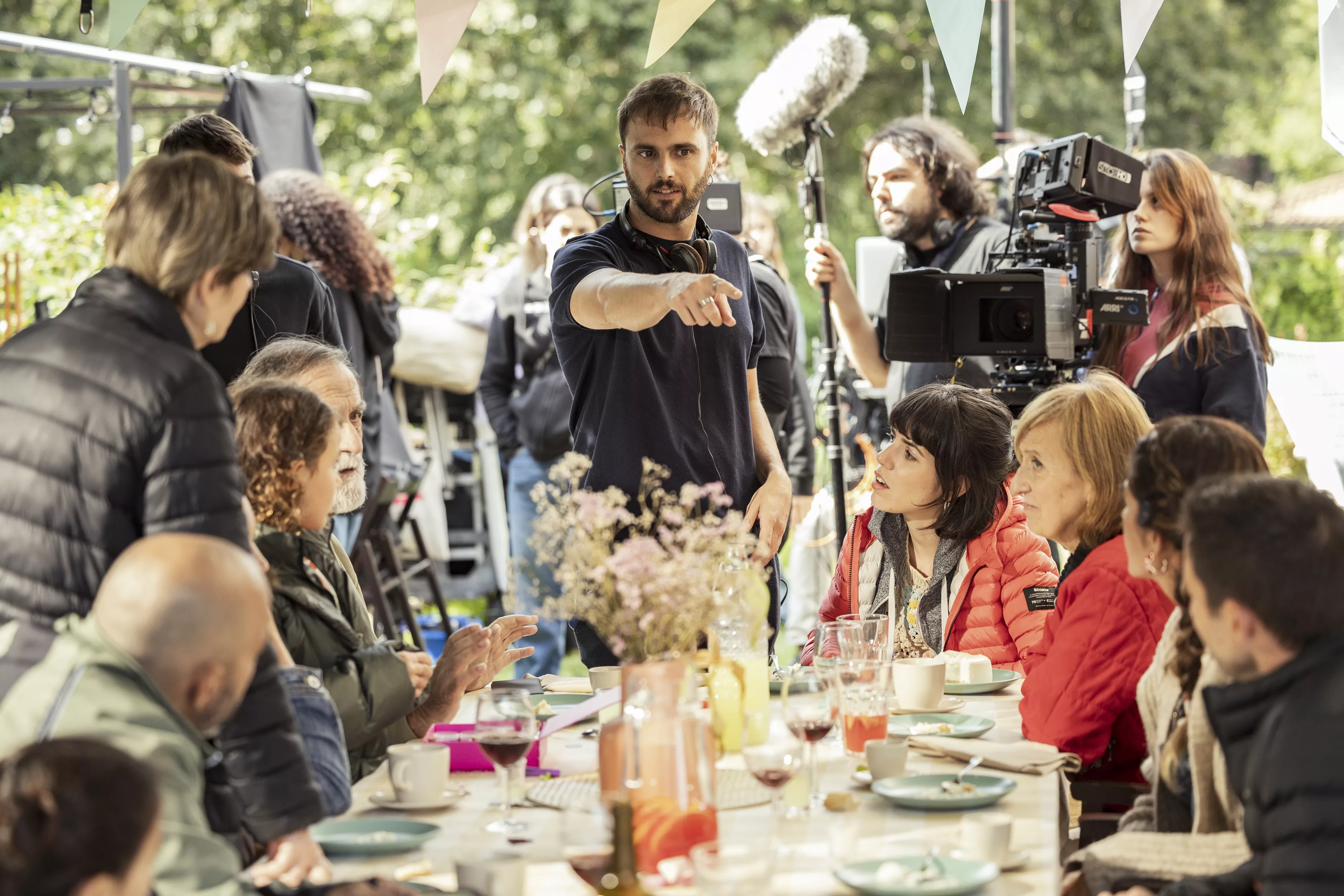 Rodaje de "Lo que no se ve", dirigida por María Algora y Mikel Bustamante. Foto Unai Mateo