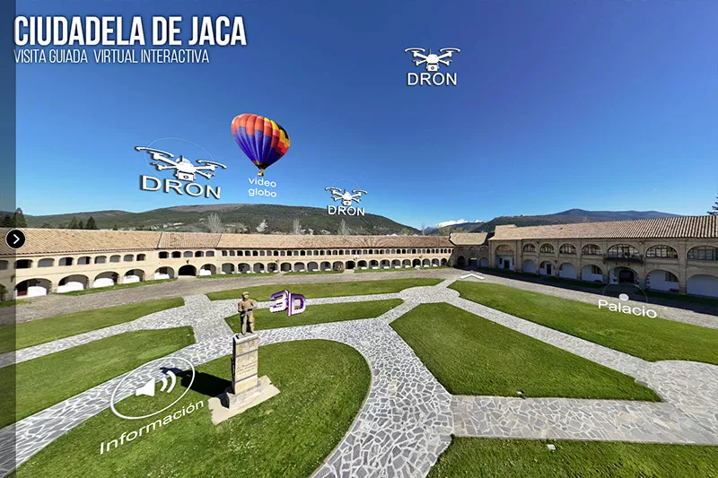 Visita virtual a la Ciudadela de Jaca.