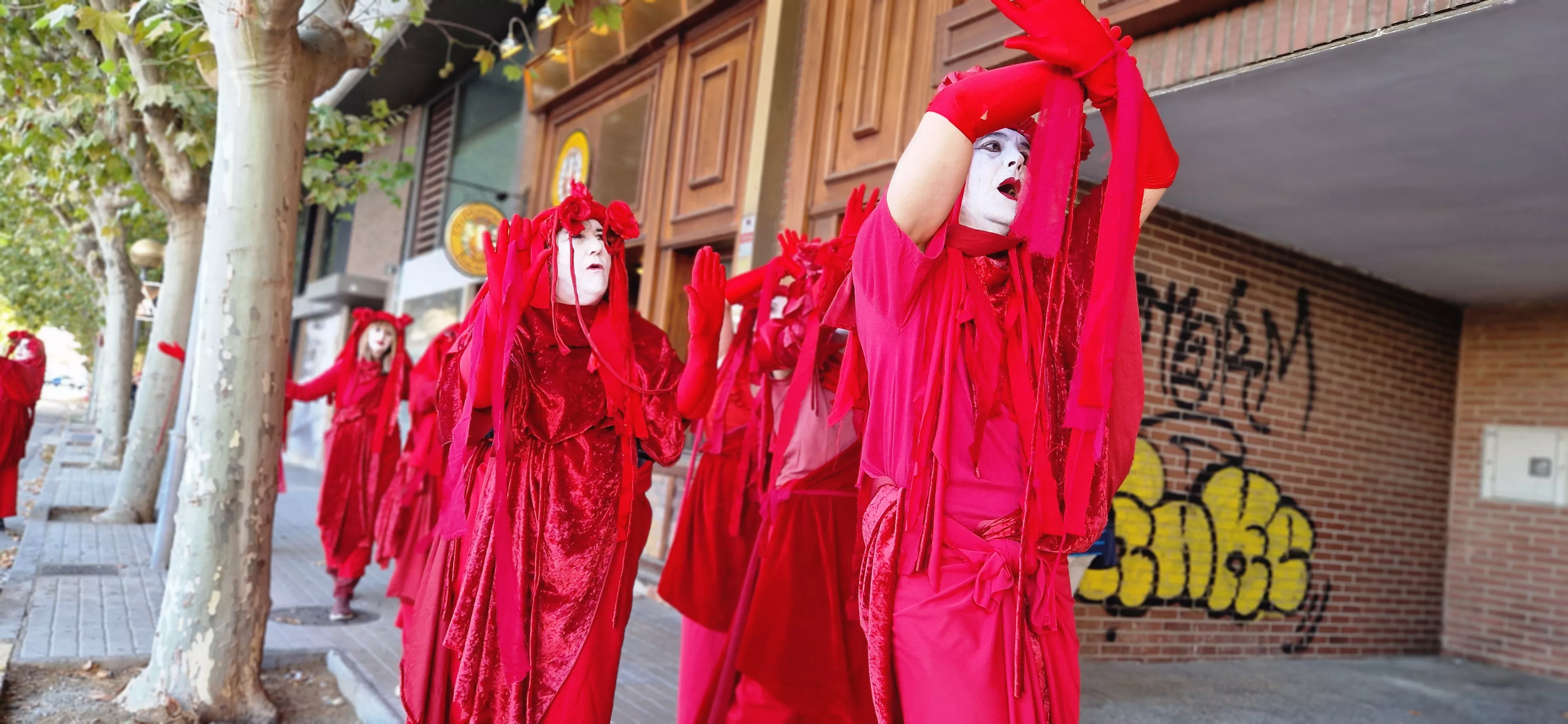 Manifestación en contra de la tala de árboles. Foto Myriam Martínez
