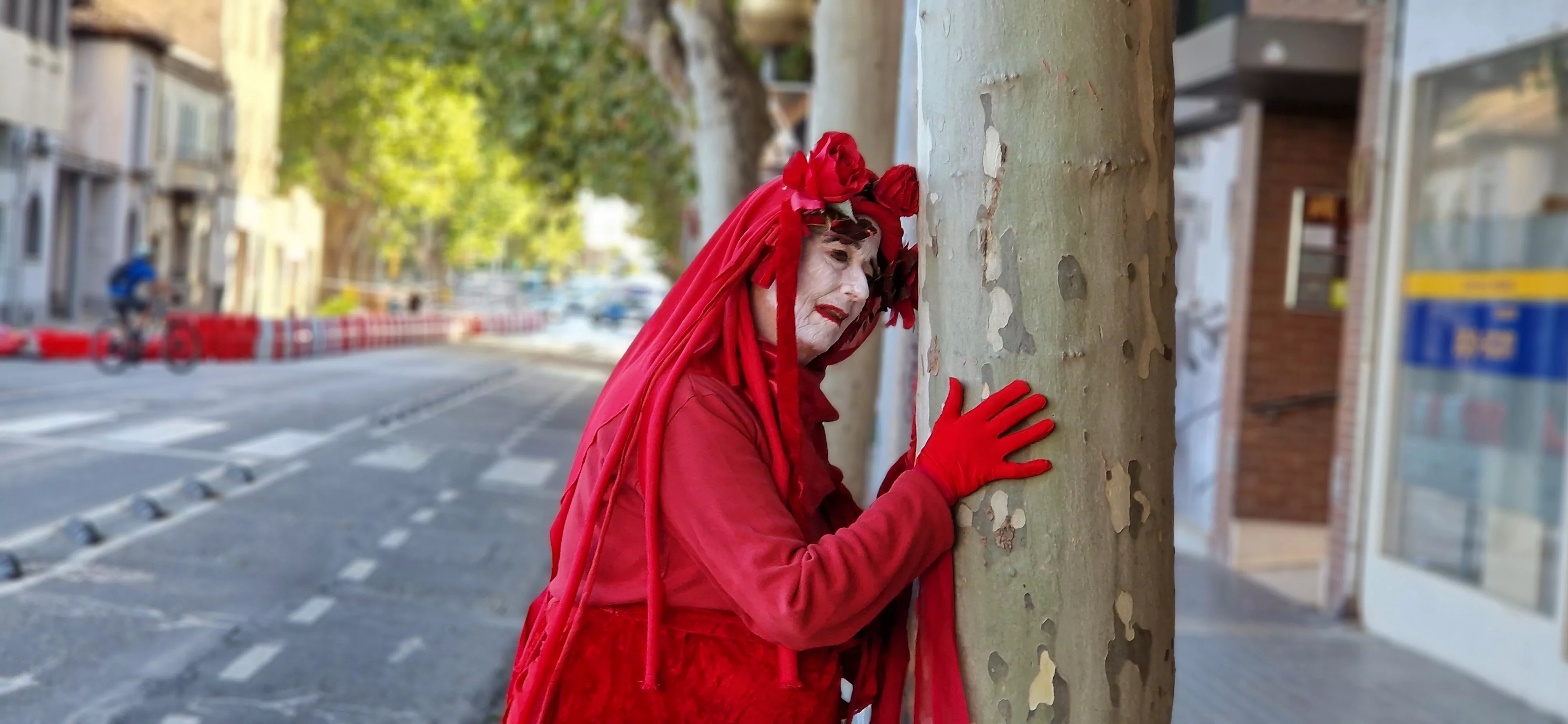 Manifestación en contra de la tala de árboles. Foto Myriam Martínez