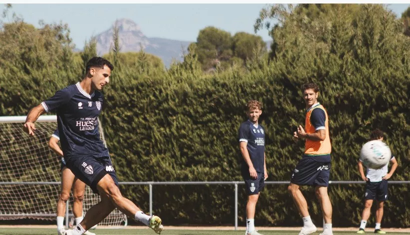 Jesús Álvarez durante el entrenamiento