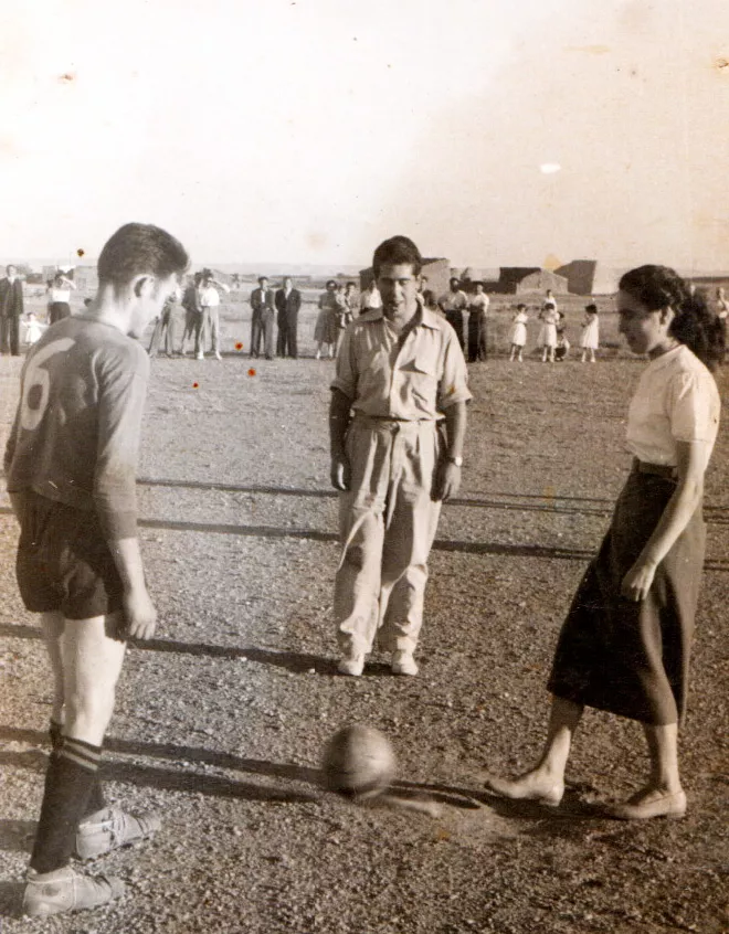 100 años de fútbol en Lalueza. Julita Ferrer