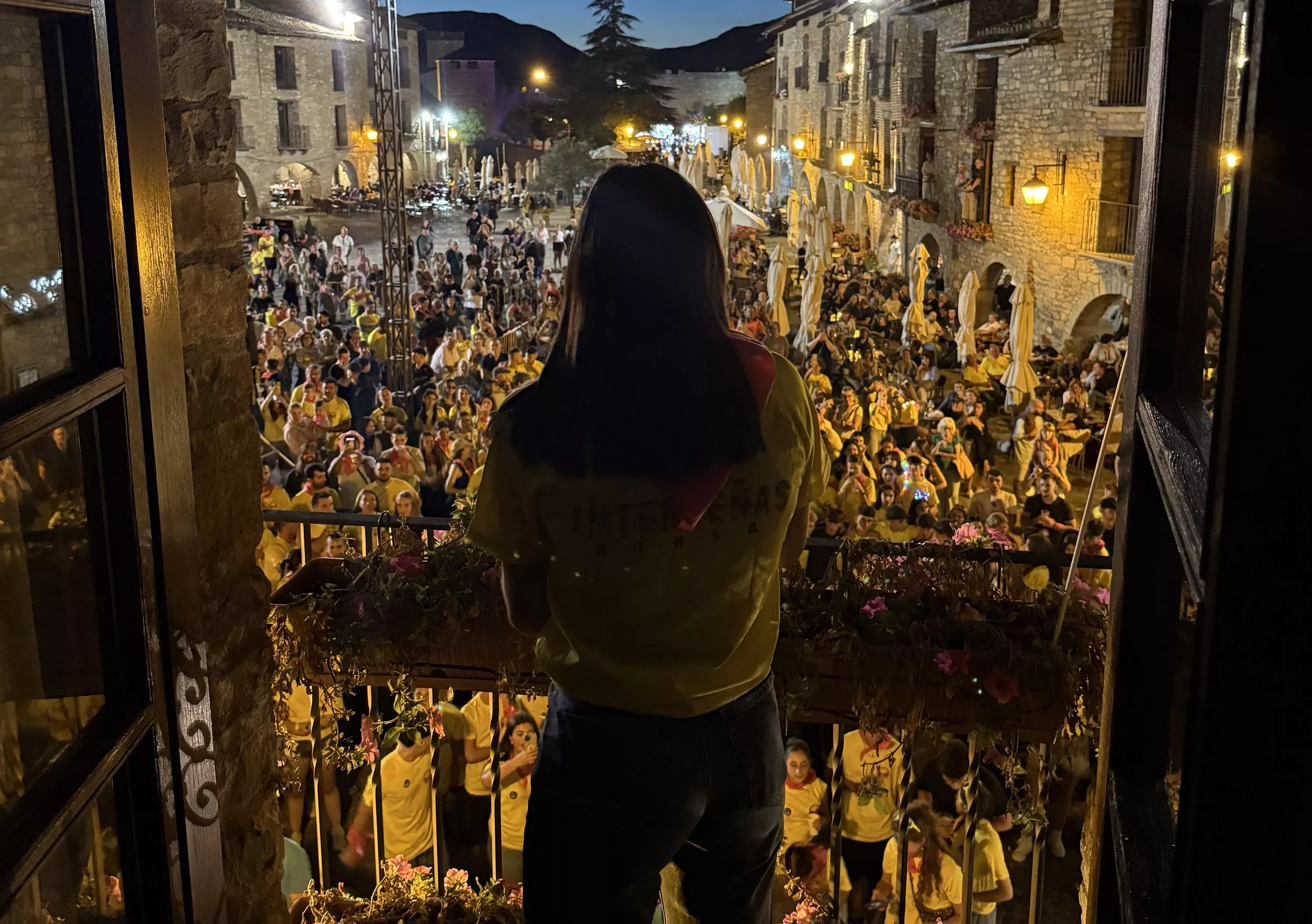 Imágenes del comienzo de las fiestas de Aínsa