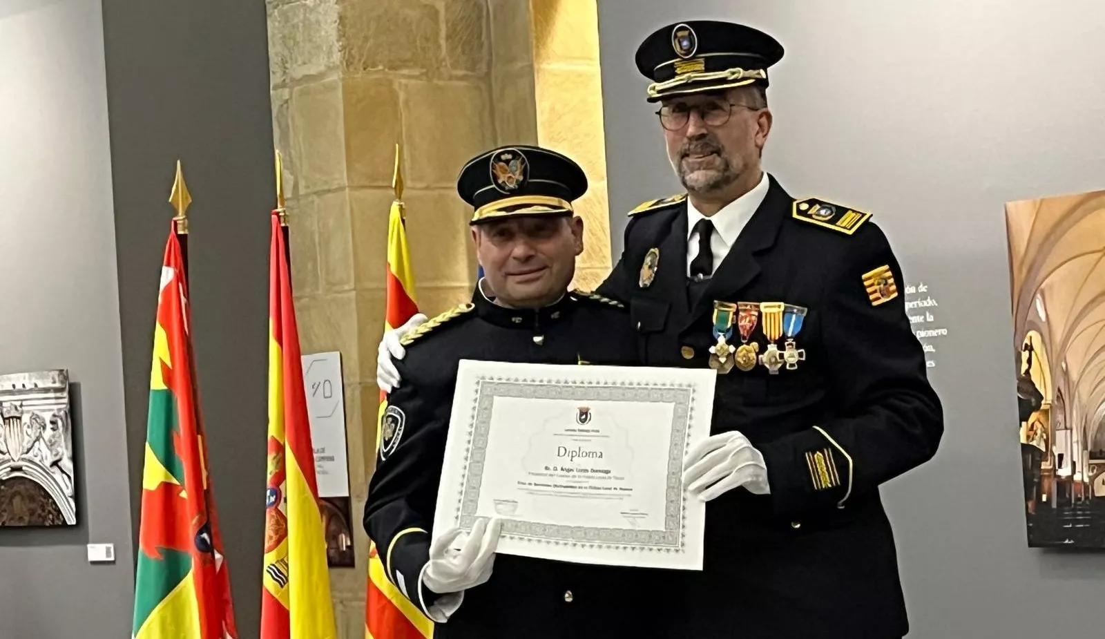 Festividad de la Exaltación de la Santa Cruz de la Policía Local de Huesca. Foto Mercedes Manterola
