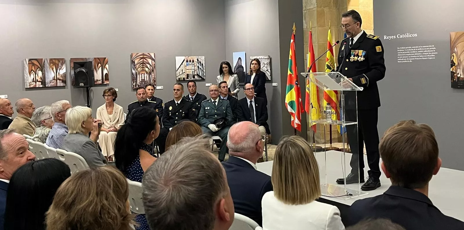 Festividad de la Exaltación de la Santa Cruz de la Policía Local de Huesca. Foto Mercedes Manterola