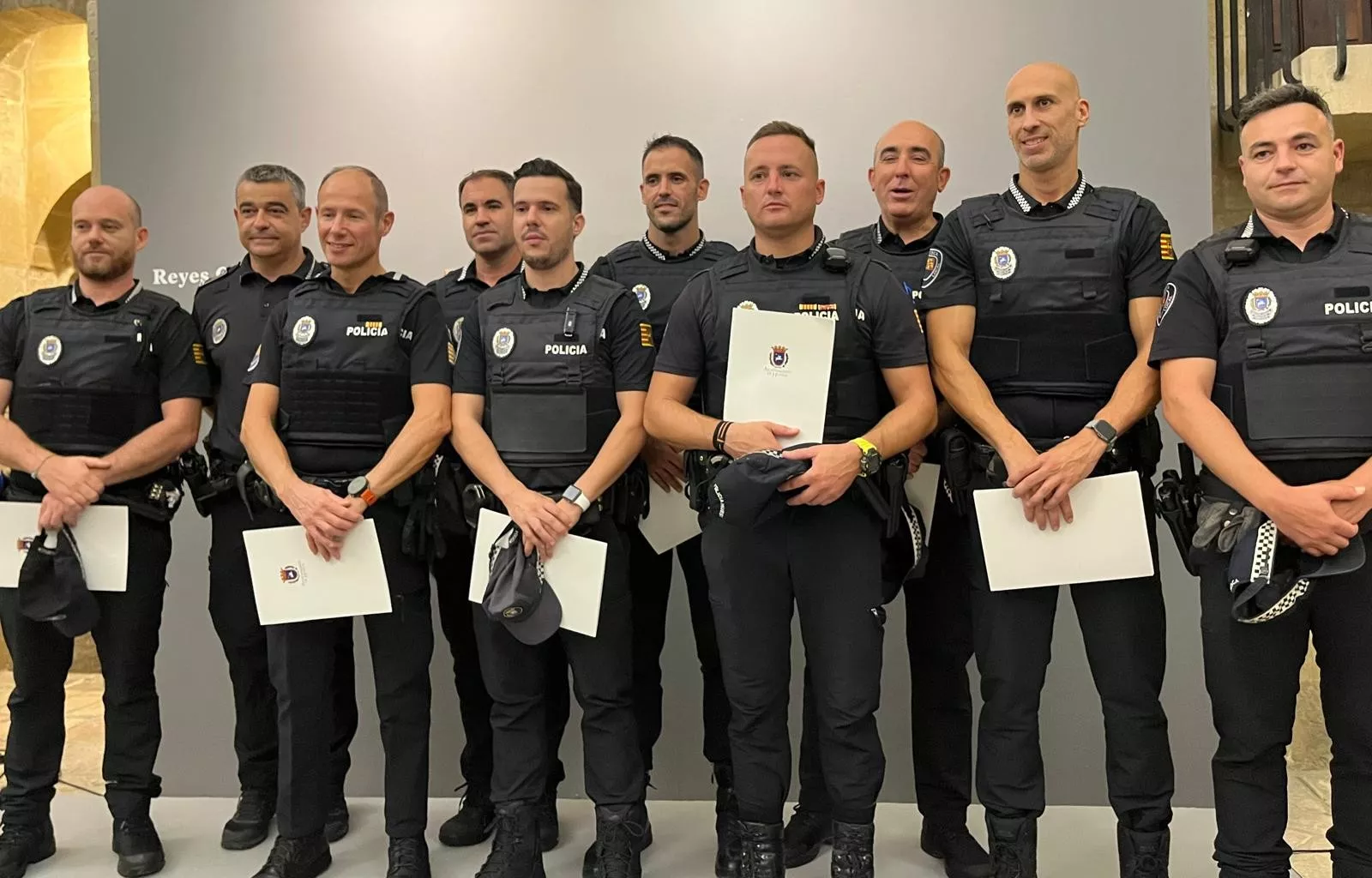 Festividad de la Exaltación de la Santa Cruz de la Policía Local de Huesca. Foto Mercedes Manterola