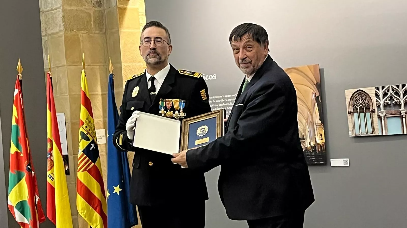 Festividad de la Exaltación de la Santa Cruz de la Policía Local de Huesca. Foto Mercedes Manterola