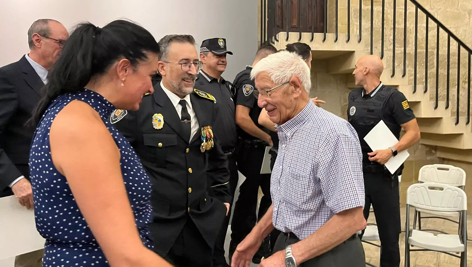 Festividad de la Exaltación de la Santa Cruz de la Policía Local de Huesca. Foto Mercedes Manterola
