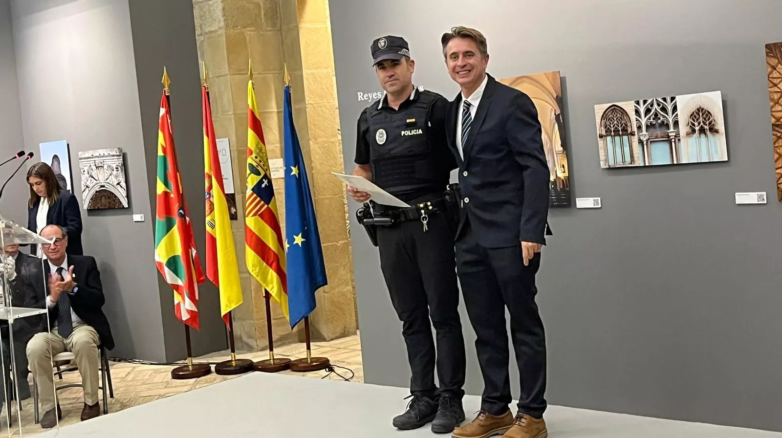 Festividad de la Exaltación de la Santa Cruz de la Policía Local de Huesca. Foto Mercedes Manterola