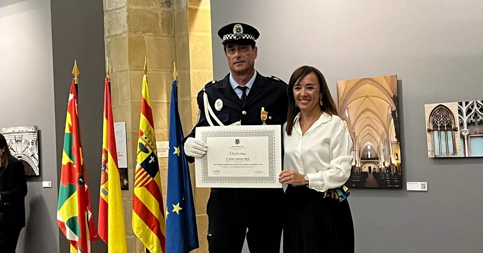 Festividad de la Exaltación de la Santa Cruz de la Policía Local de Huesca. Foto Mercedes Manterola