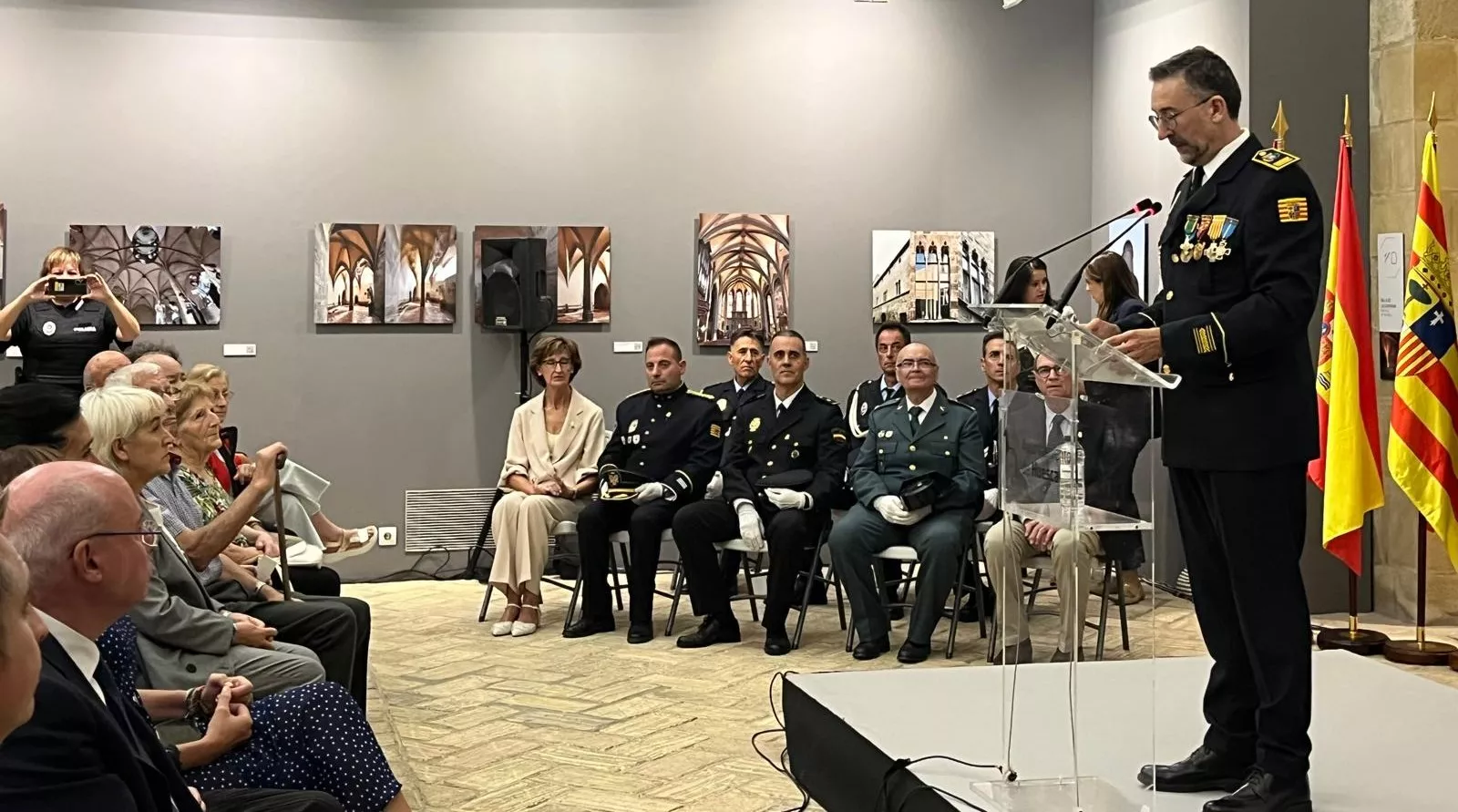 Festividad de la Exaltación de la Santa Cruz de la Policía Local de Huesca. Foto Mercedes Manterola