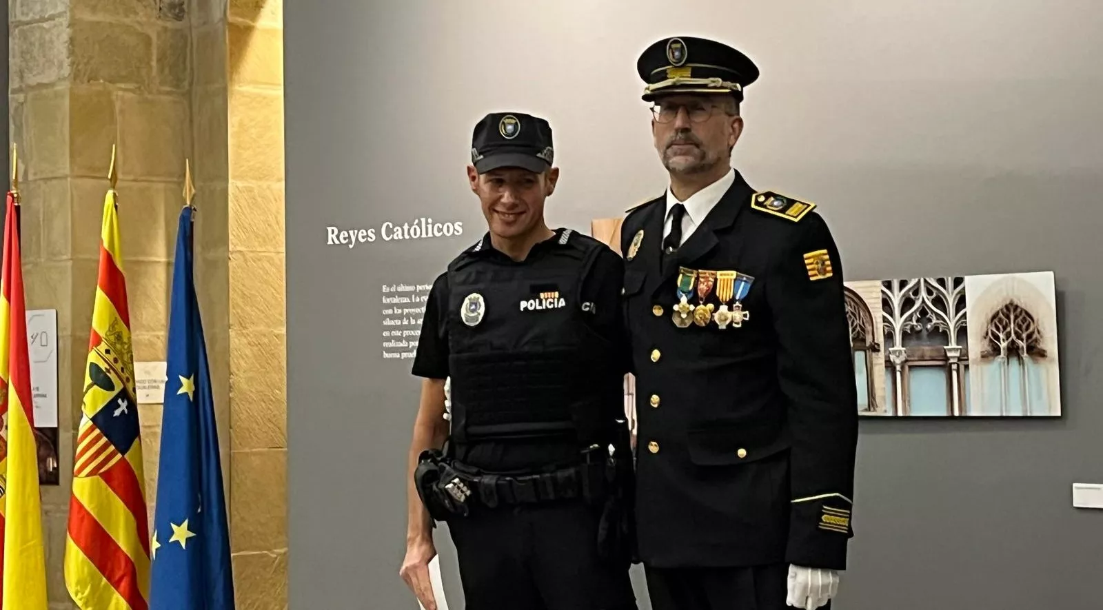 Festividad de la Exaltación de la Santa Cruz de la Policía Local de Huesca. Foto Mercedes Manterola