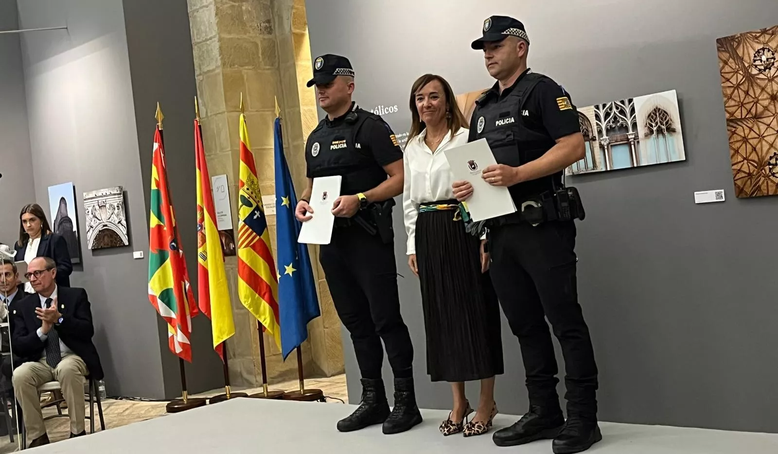 Festividad de la Exaltación de la Santa Cruz de la Policía Local de Huesca. Foto Mercedes Manterola