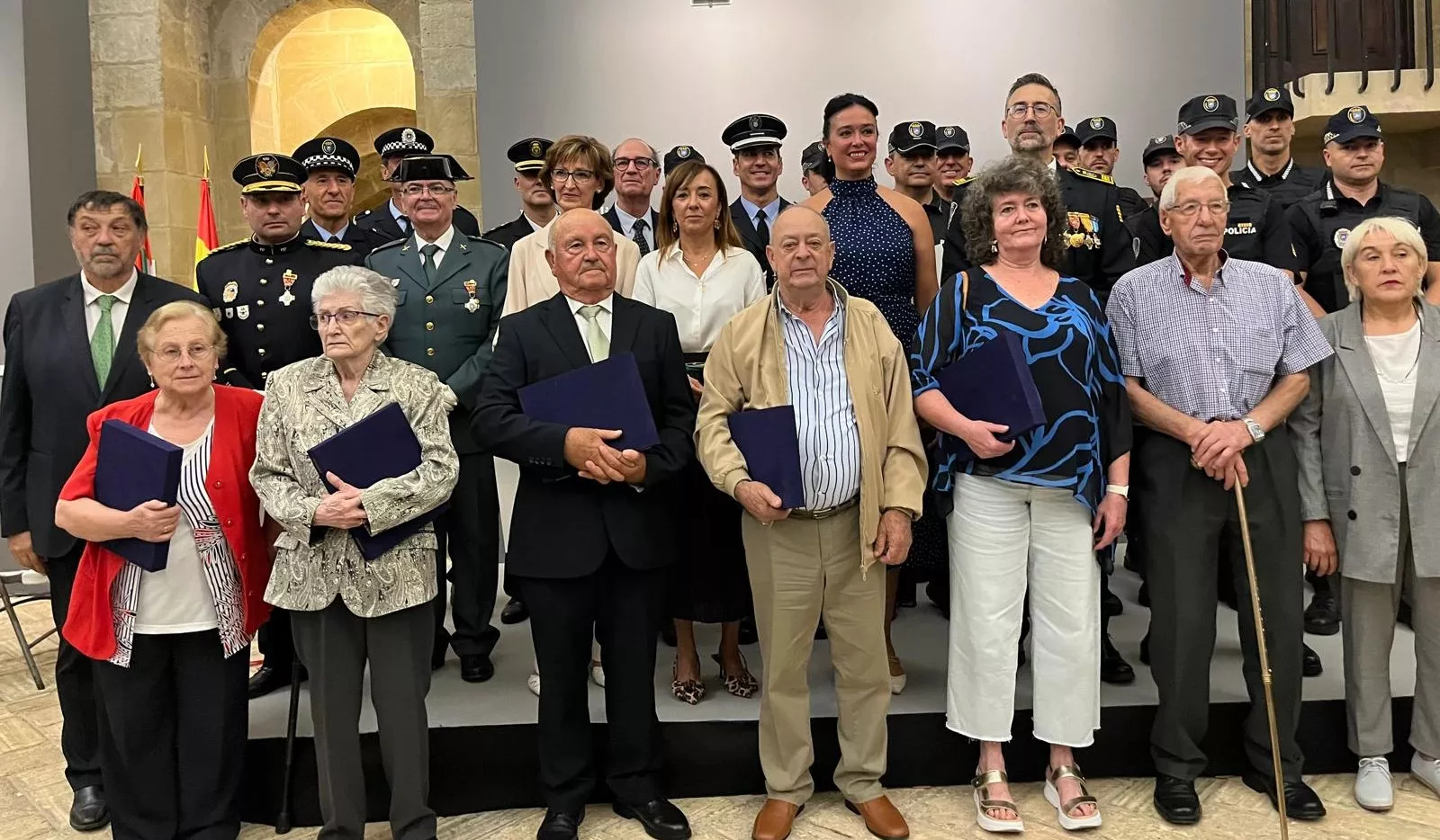 La Policía Local de Huesca homenajea a sus agentes y avanza hacia nuevas mejoras en plantilla y medios. Foto Mercedes Manterola