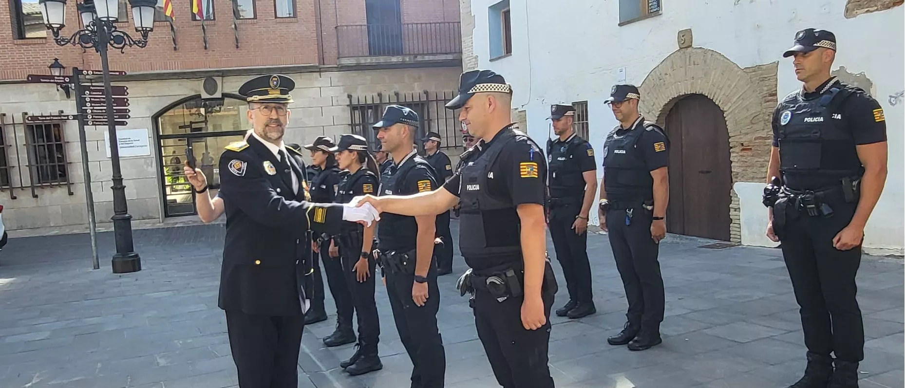 Festividad de la Exaltación de la Santa Cruz de la Policía Local de Huesca. Foto Mercedes Manterola