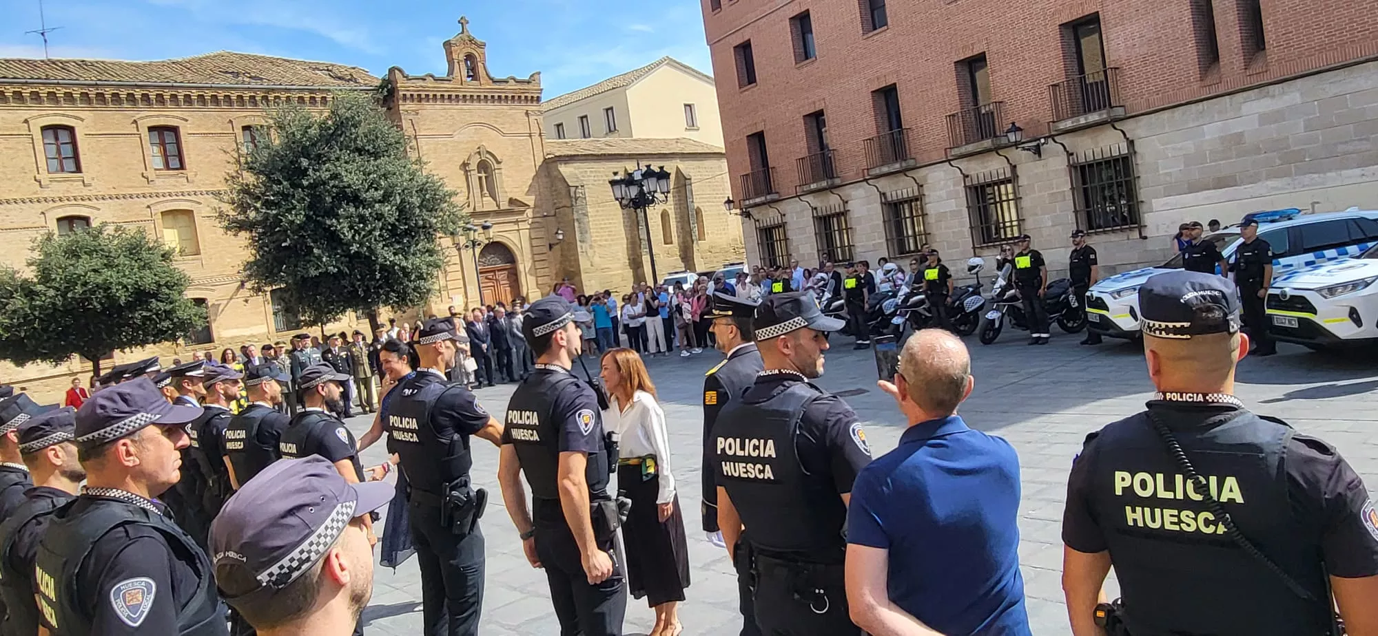 Festividad de la Exaltación de la Santa Cruz de la Policía Local de Huesca. Foto Mercedes Manterola