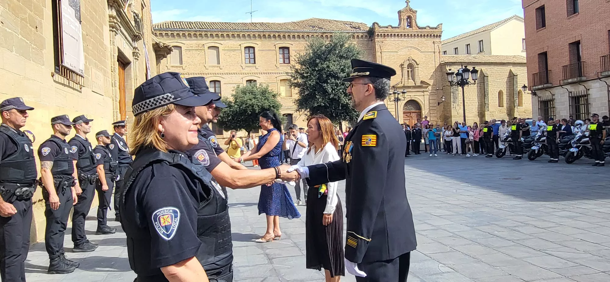 Festividad de la Exaltación de la Santa Cruz de la Policía Local de Huesca. Foto Mercedes Manterola