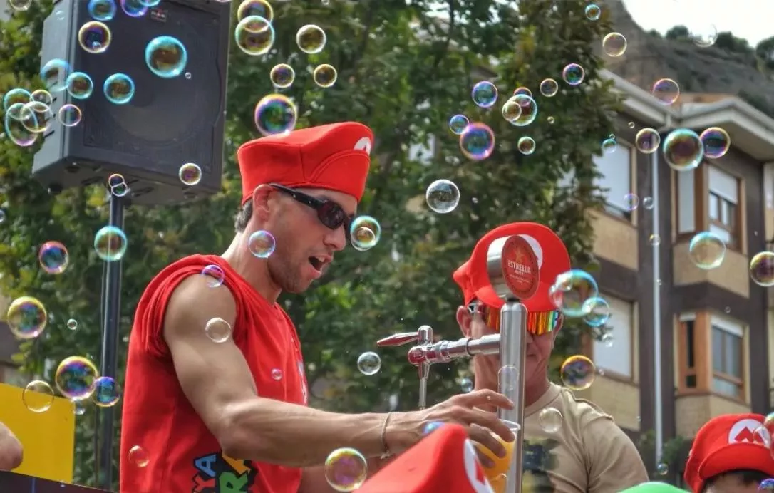 Comienzo de las fiestas de Graus. Foto Renate Rozeboom