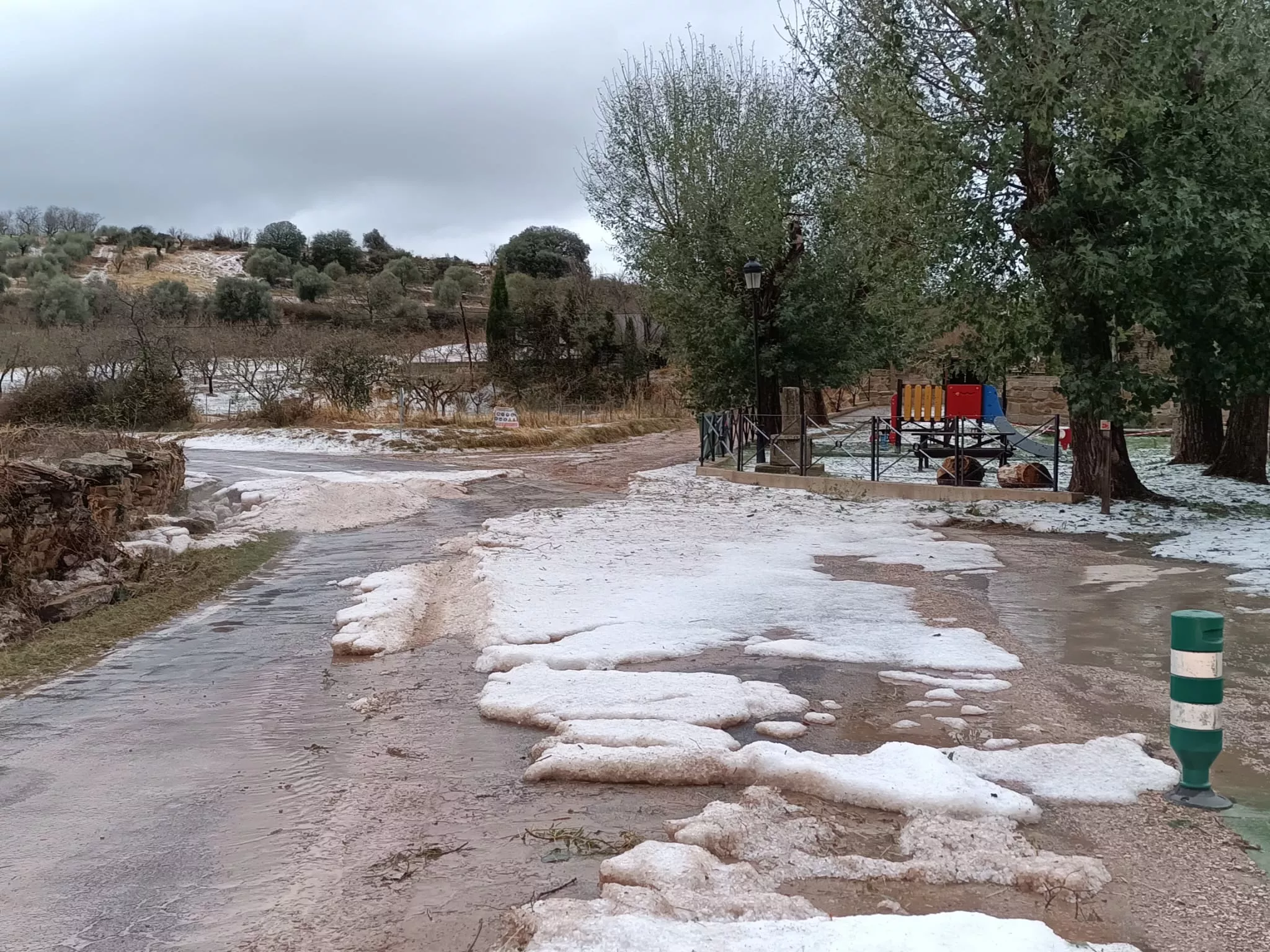 Granizadas en Somontano, Litera y La Hoya. Foto Asaja Huesca