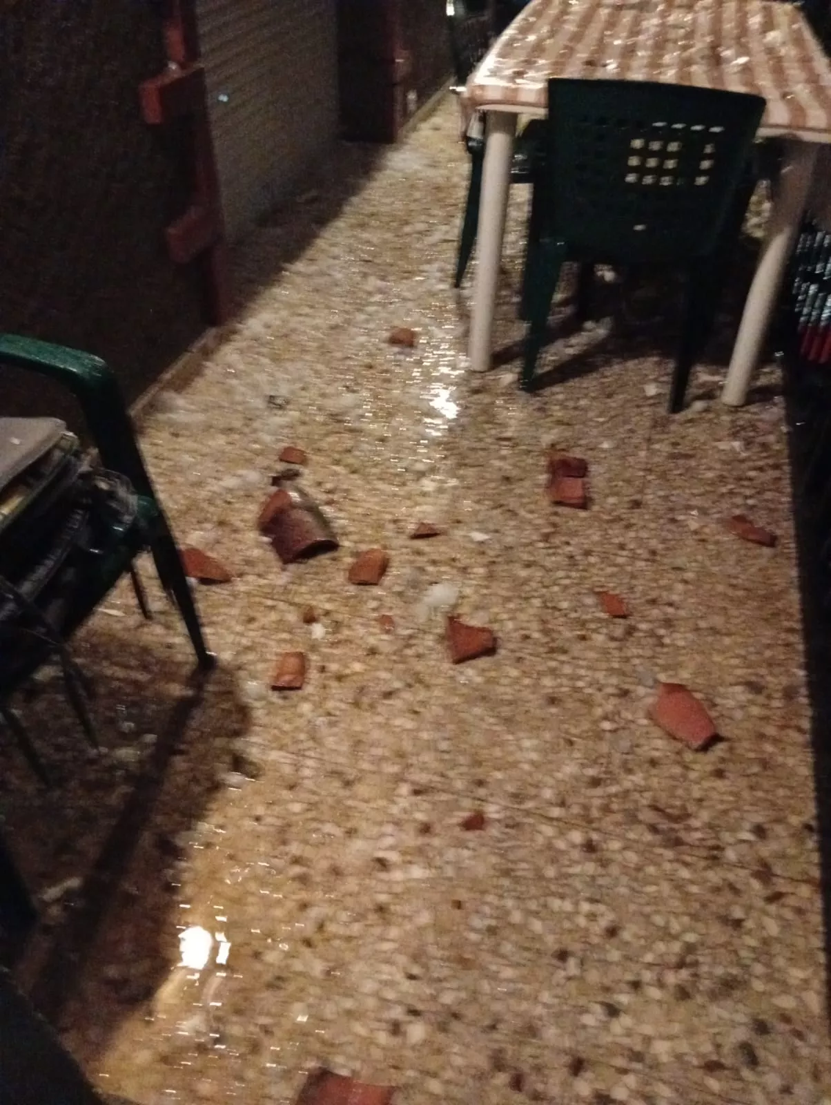 Granizadas en Somontano, Litera y La Hoya. Foto Asaja Huesca