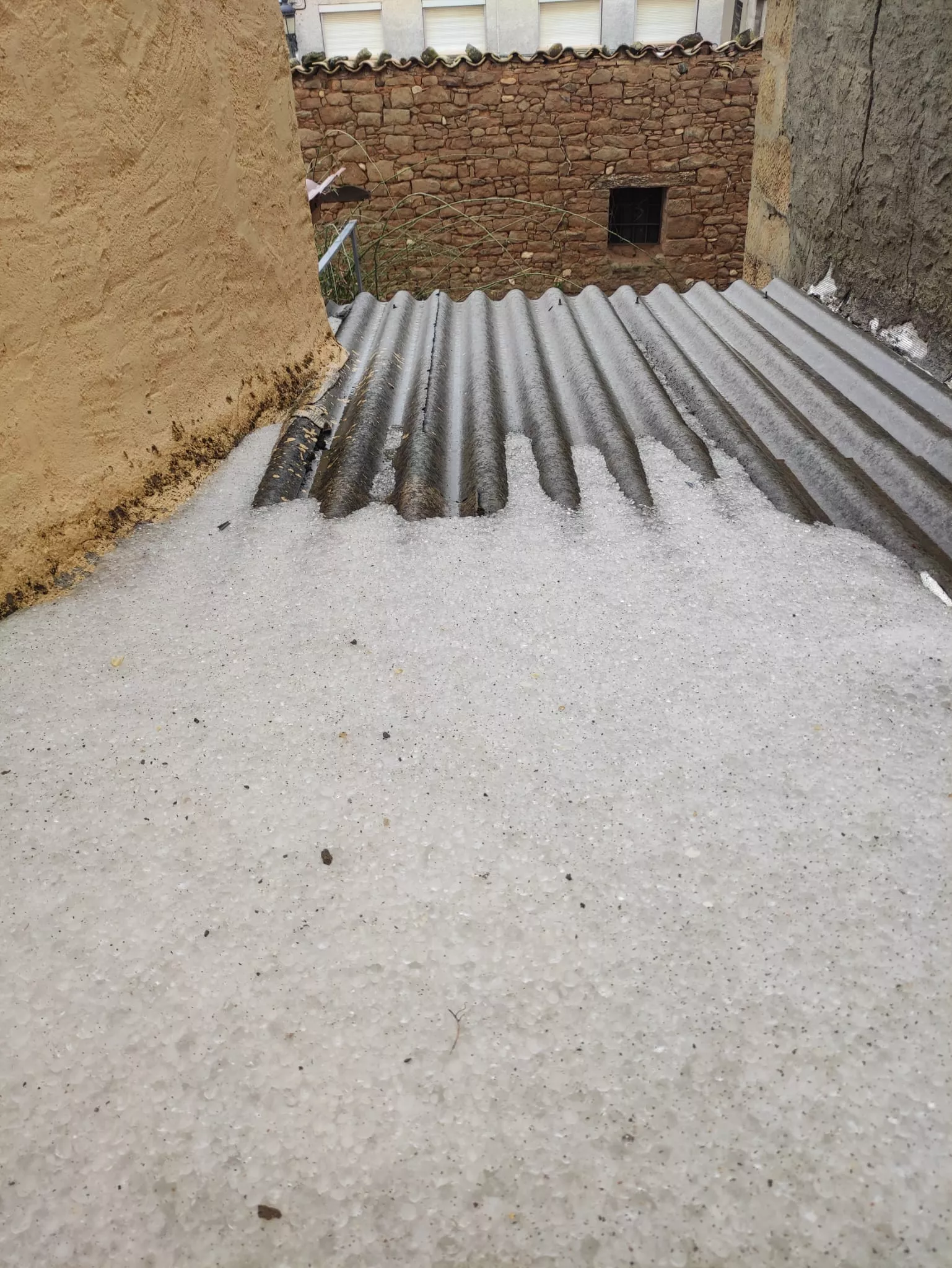 Granizadas en Somontano, Litera y La Hoya. Foto Fernando Paúles