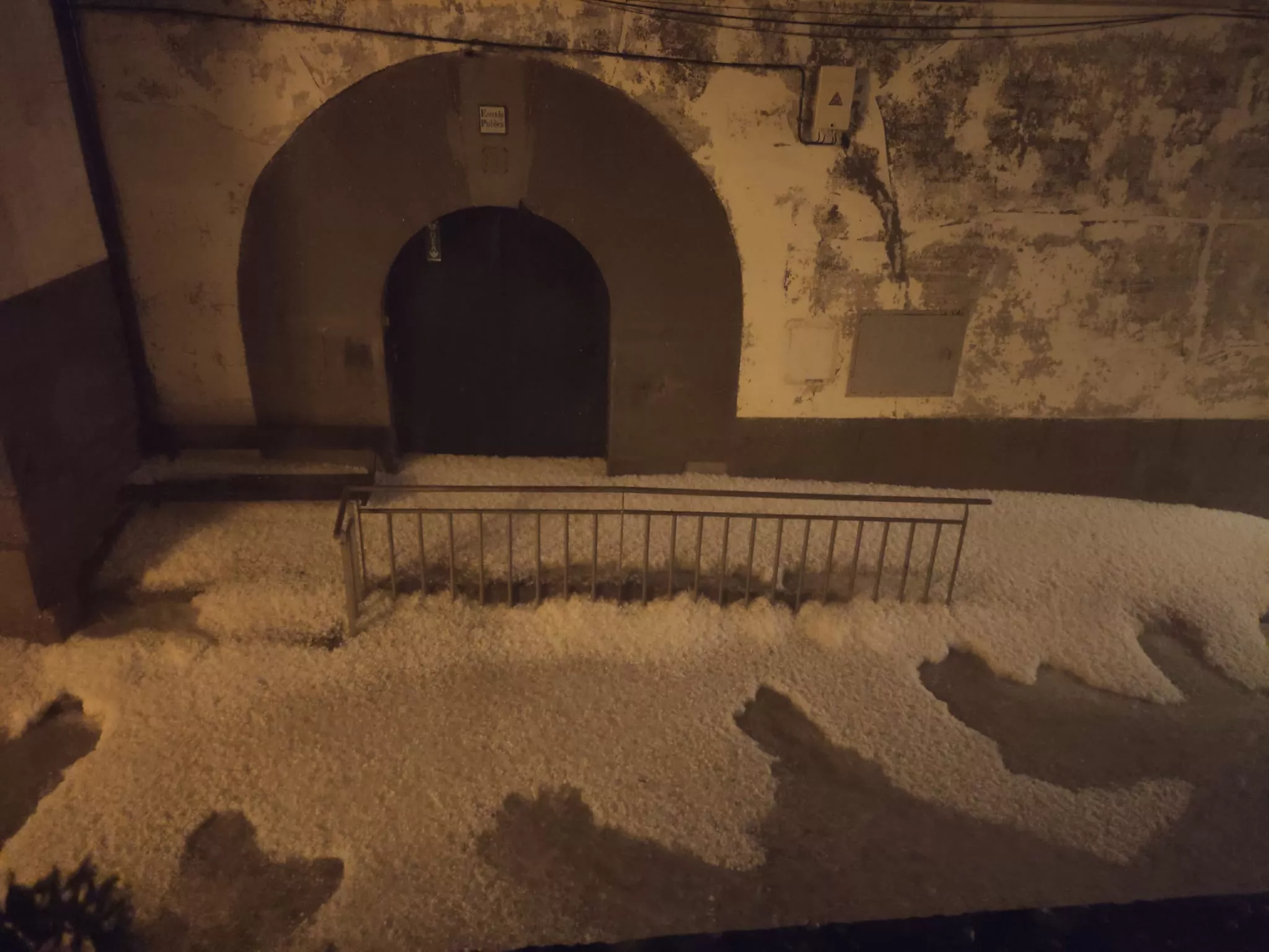 Granizadas en Somontano, Litera y La Hoya. Foto Fernando Paúles