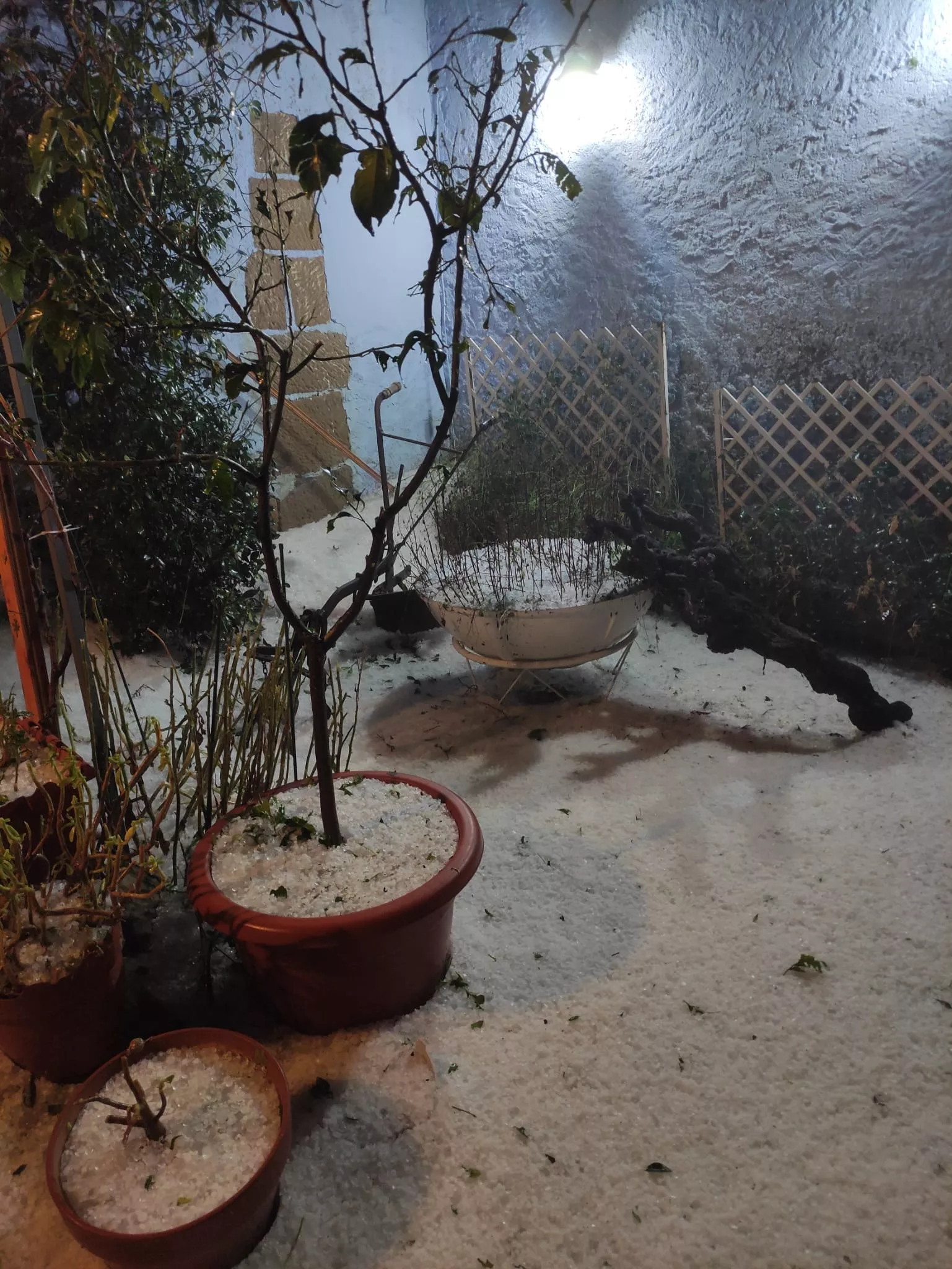 Granizadas en Somontano, Litera y La Hoya. Foto Fernando Paúles