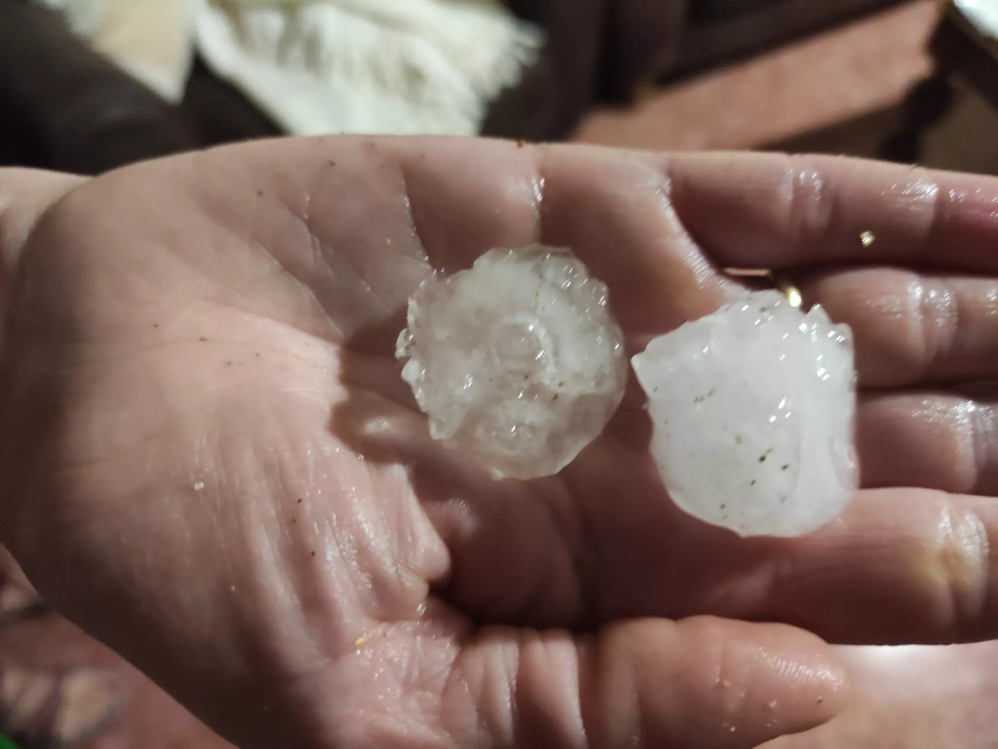 Granizadas en Somontano, Litera y La Hoya. Foto Fernando Paúles