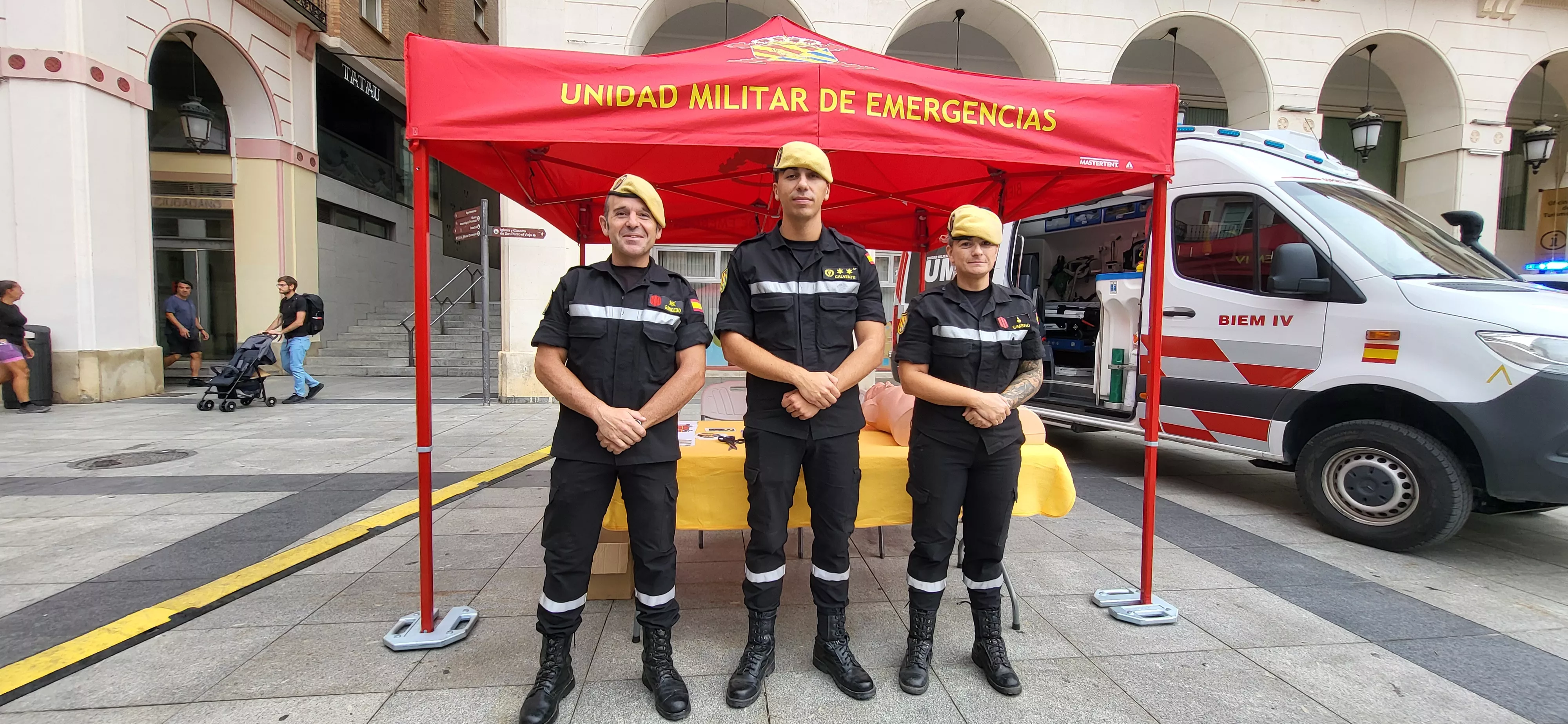Feria de los Primeros Auxilios y Emergencias en Huesca. Foto Mercedes Manterola
