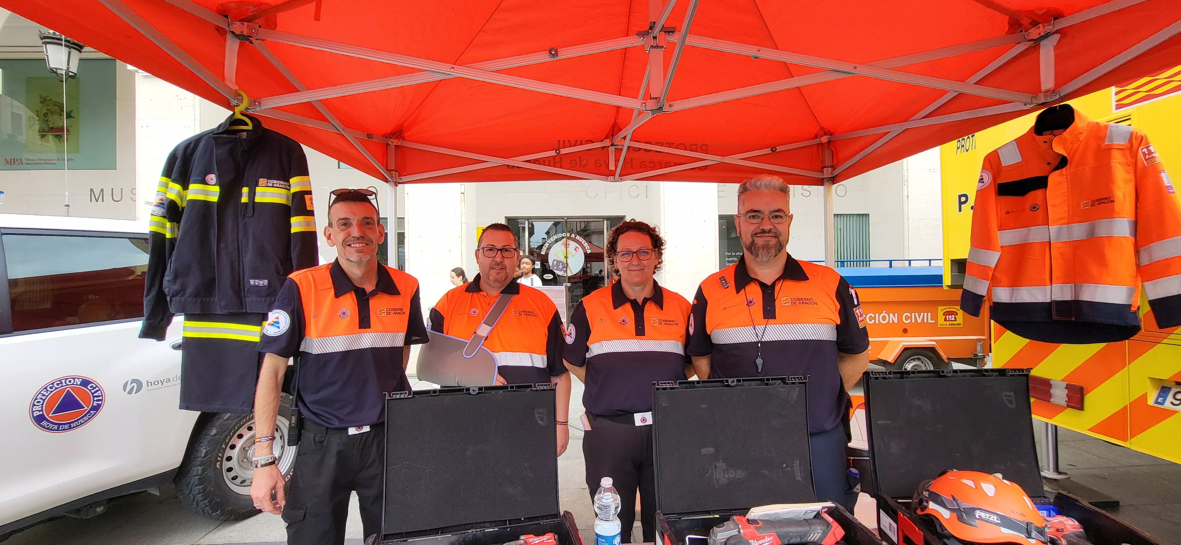 Feria de los Primeros Auxilios y Emergencias en Huesca. Foto Mercedes Manterola