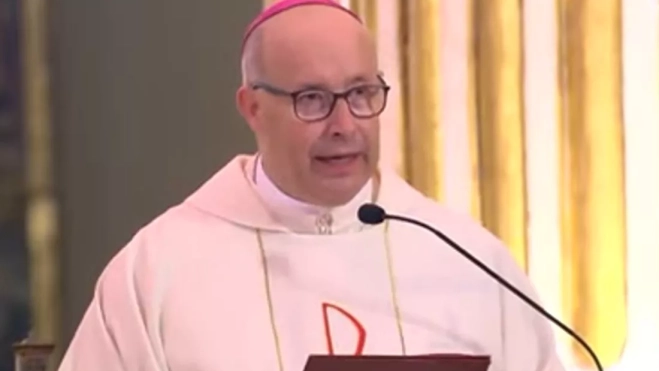 José Antonio Satué en su homilía en Málaga José Antonio Satué en su homilía en Málaga