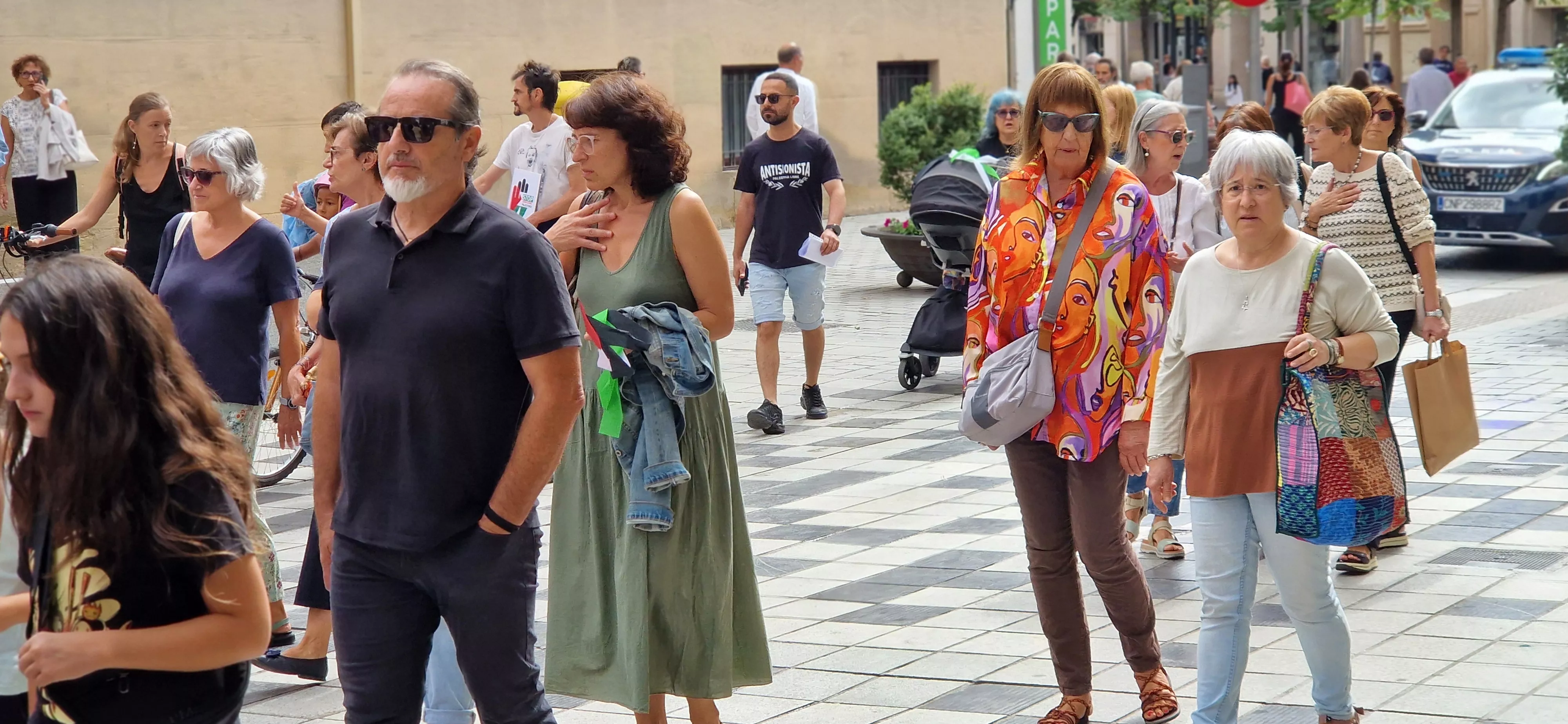 Manifestación de apoyo a Palestina en Huesca. Foto Myriam Martínez