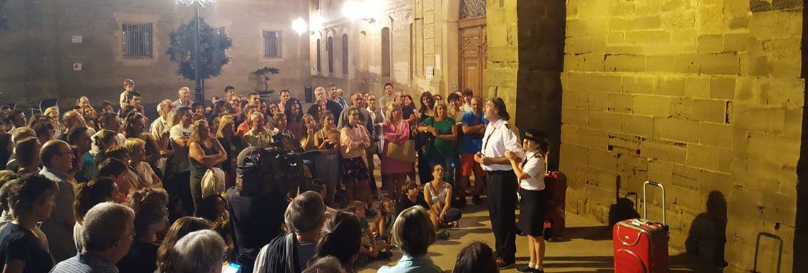 Aerolíneas de Leyenda en una actuación el año pasado en Huesca.