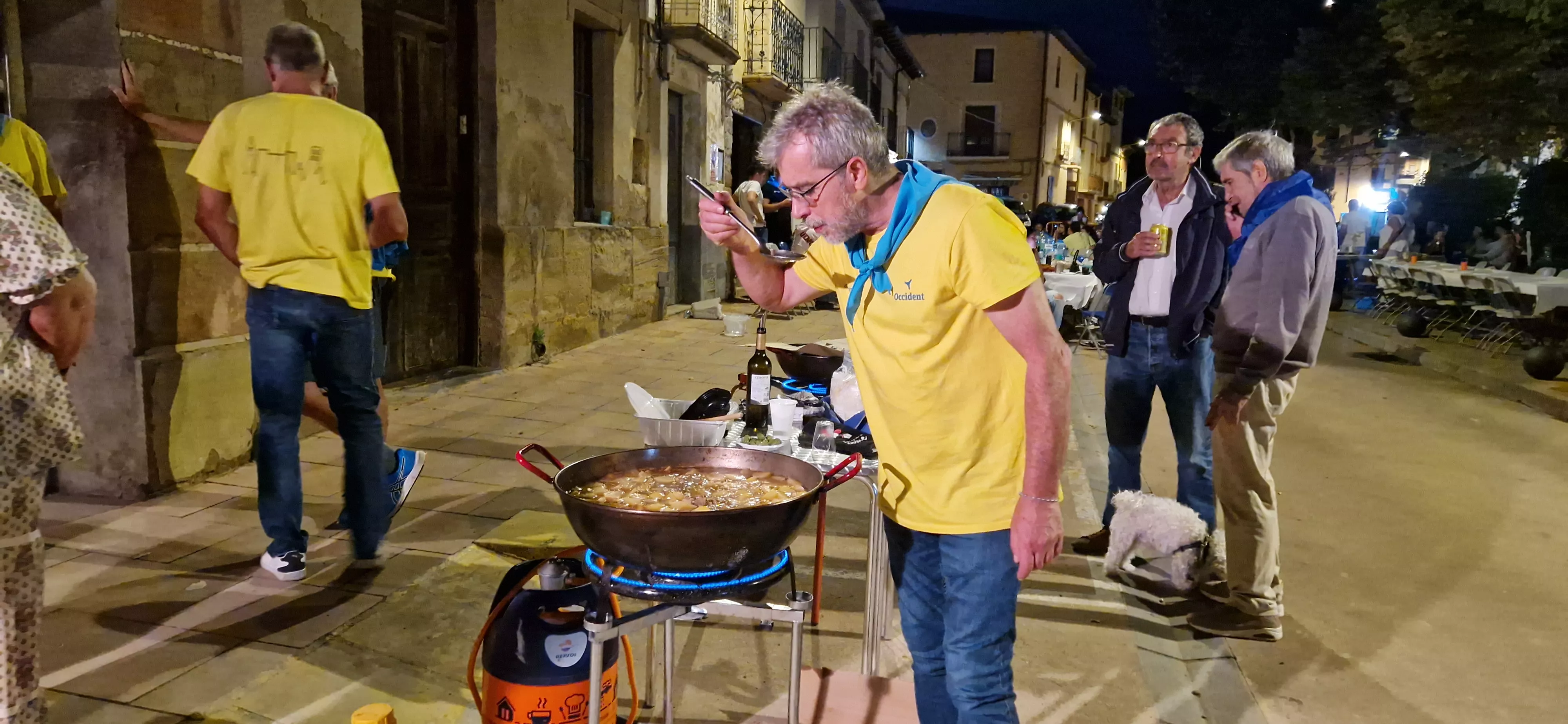 Calderetas de las fiestas de Ayerbe. Foto Myriam Martínez