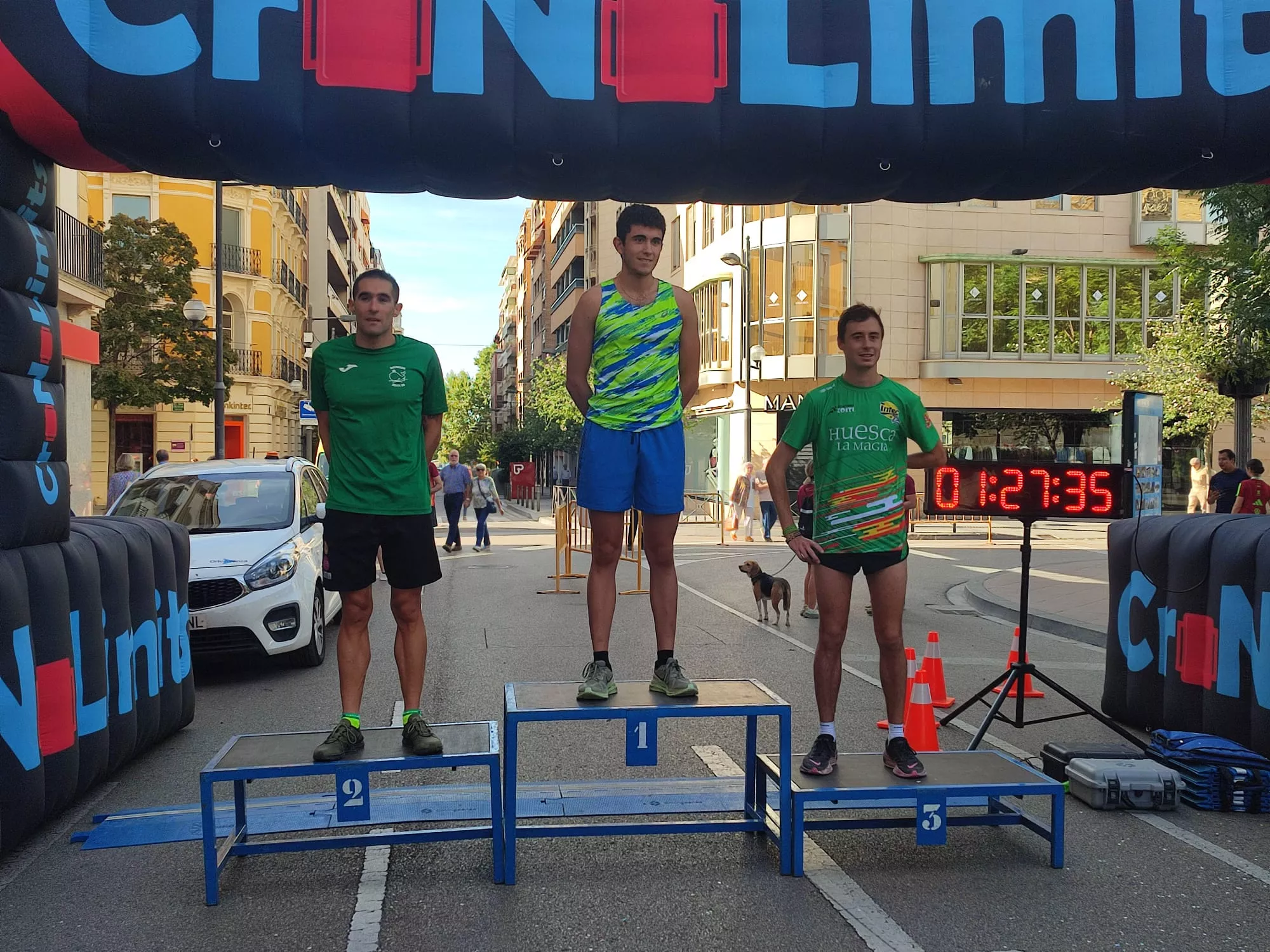  II Carrera 5K y 10K Ciudad de Huesca. Podio 5K mas