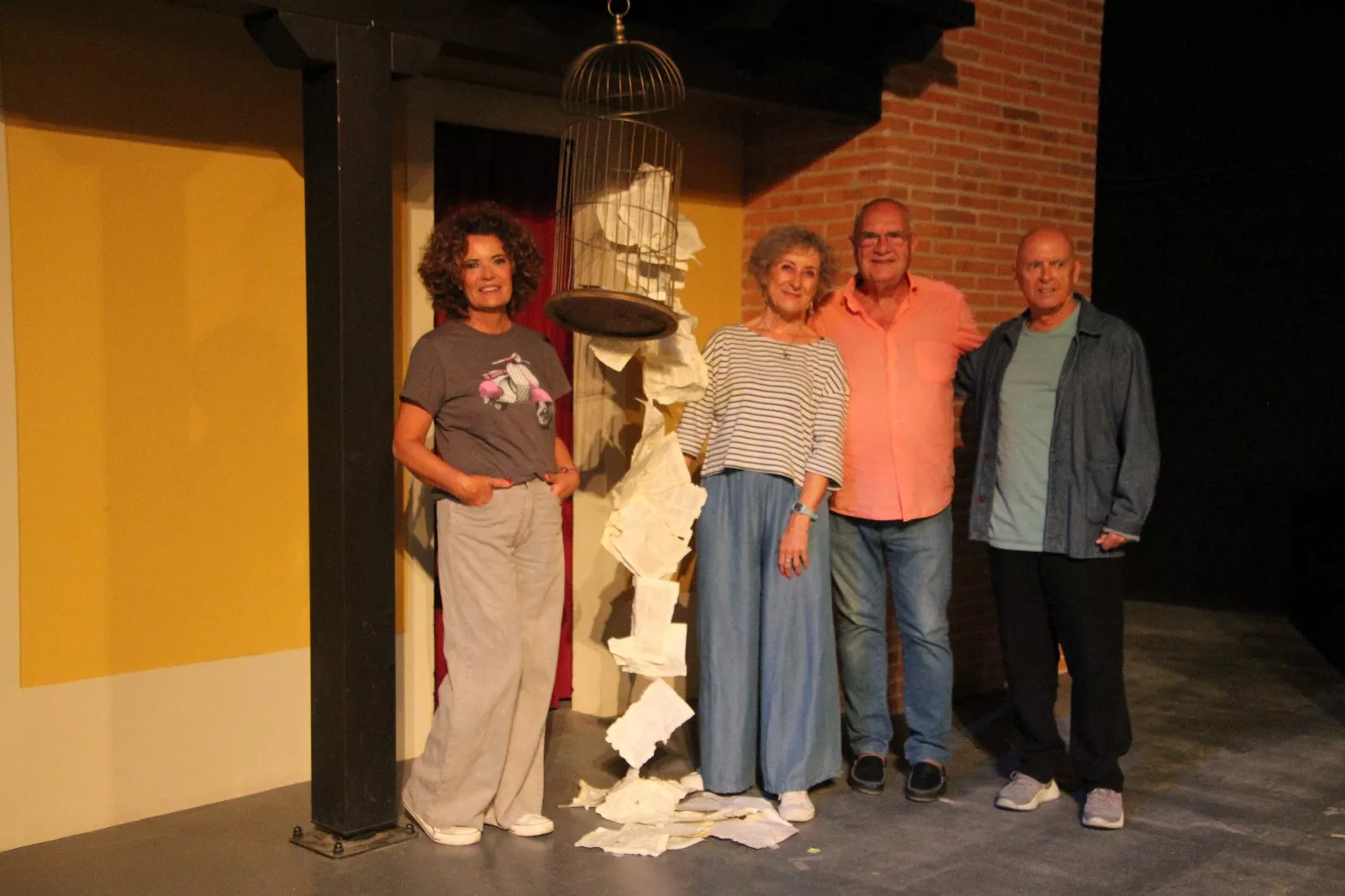 Carmen Marín, Marissa Nolla, Luis Casáus y Rafael Campos. Foto Carlos Neofato