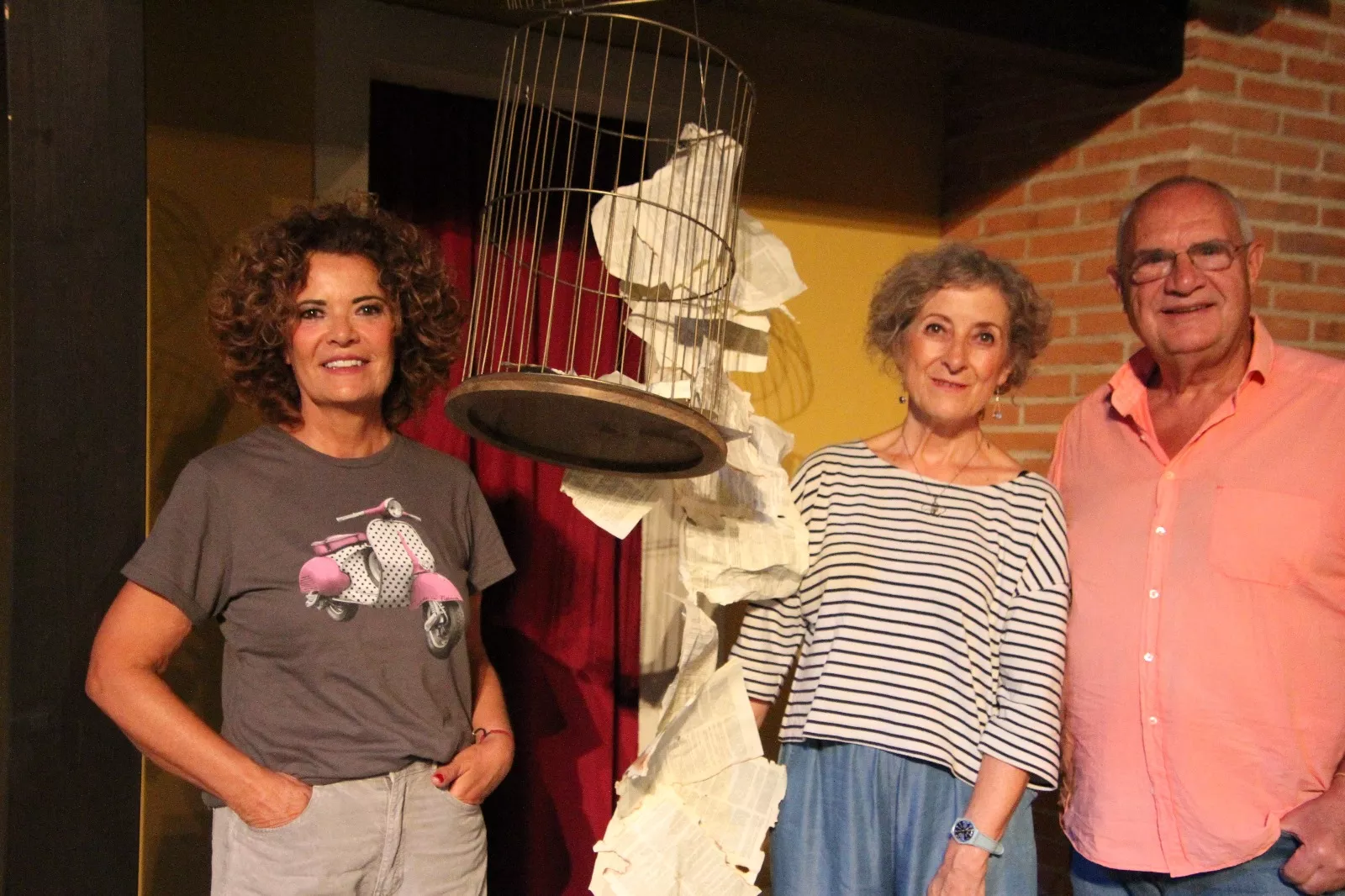 “Pájaros en la cabeza” en el Corral de Comedias de Robres. Foto Carlos Neofato