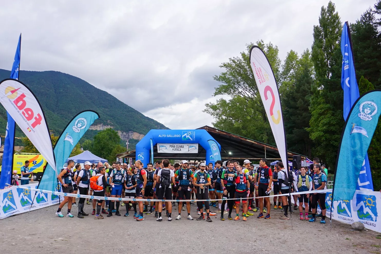 La salida tuvo lugar en el parking de La Conchada de Biescas