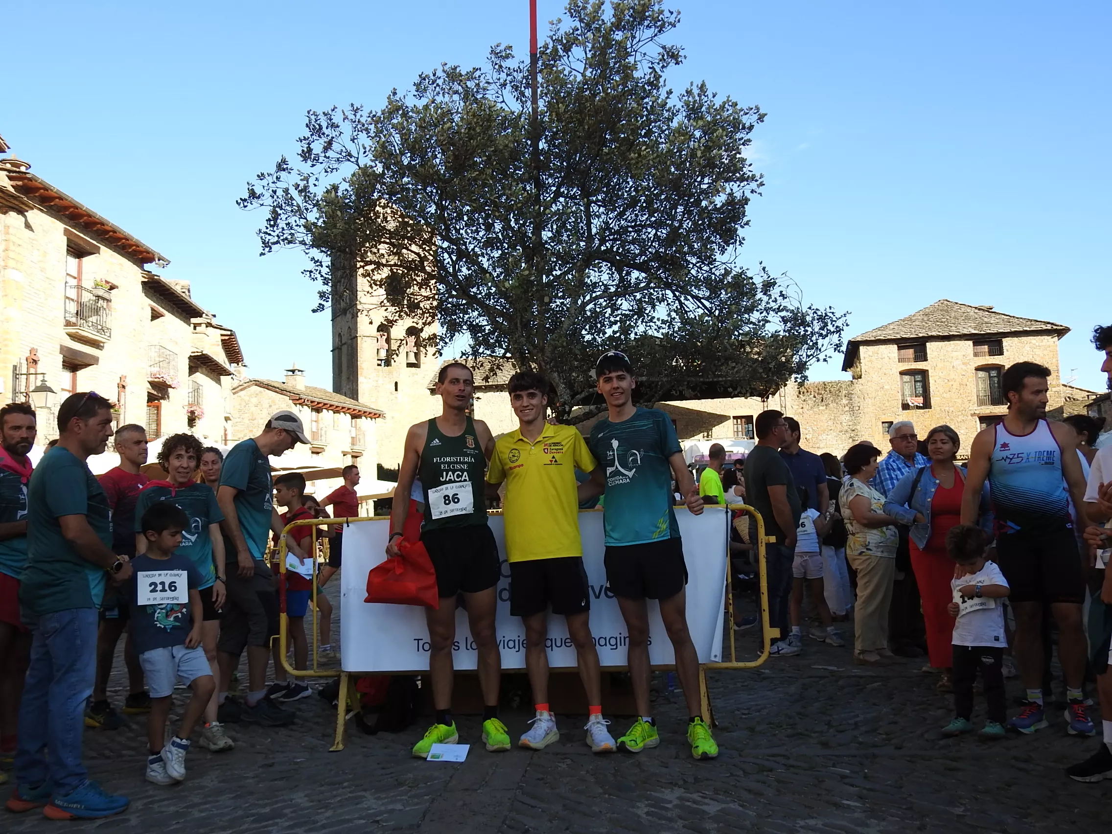 TRES PRIMEROS CLASIFICADOS, varones