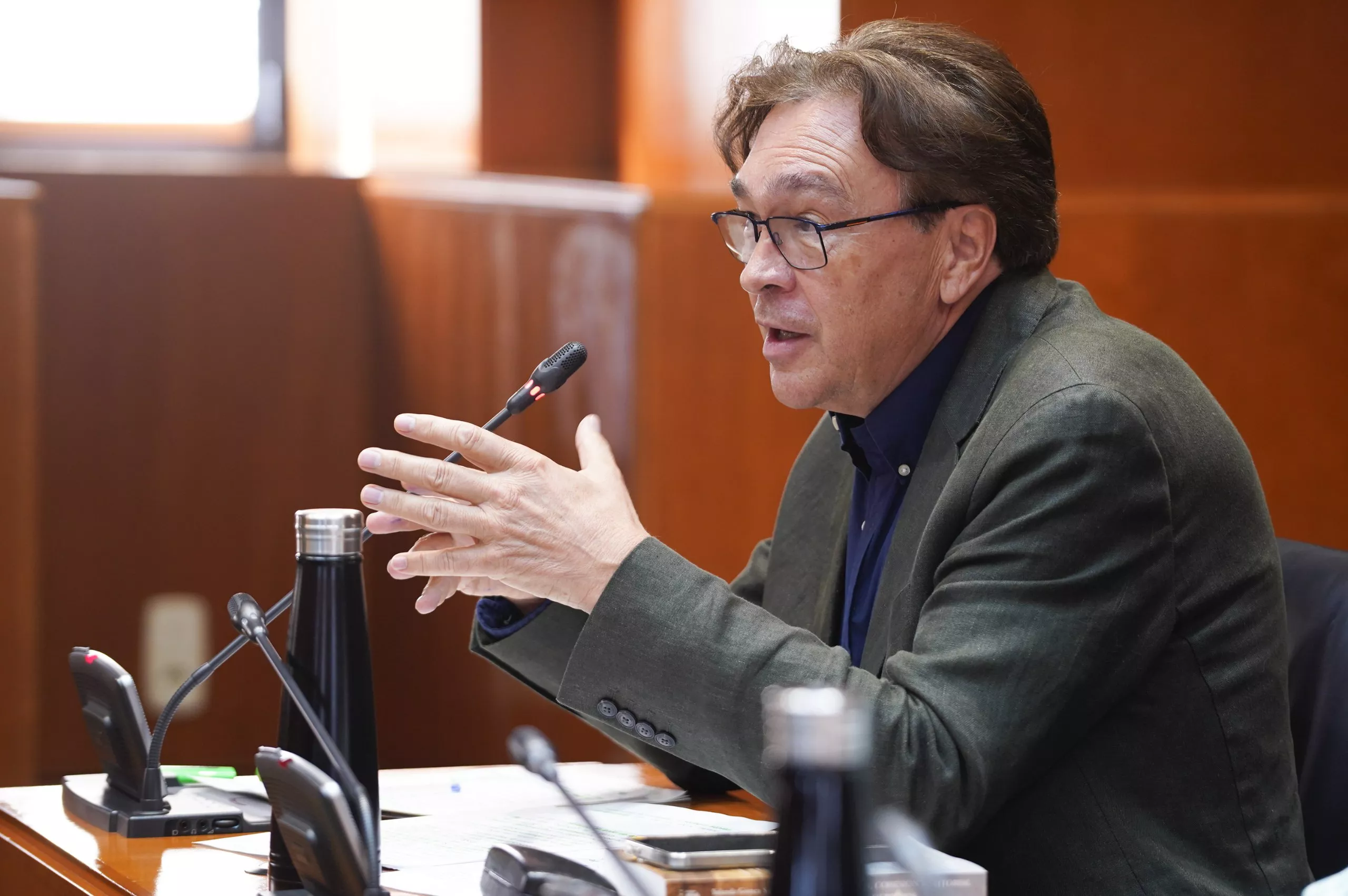 Tomás Guitarte ha presentado la propuesta para exigir la reforma de la A-1239, que une Albalate de Cinca, Esplús y Binéfar.