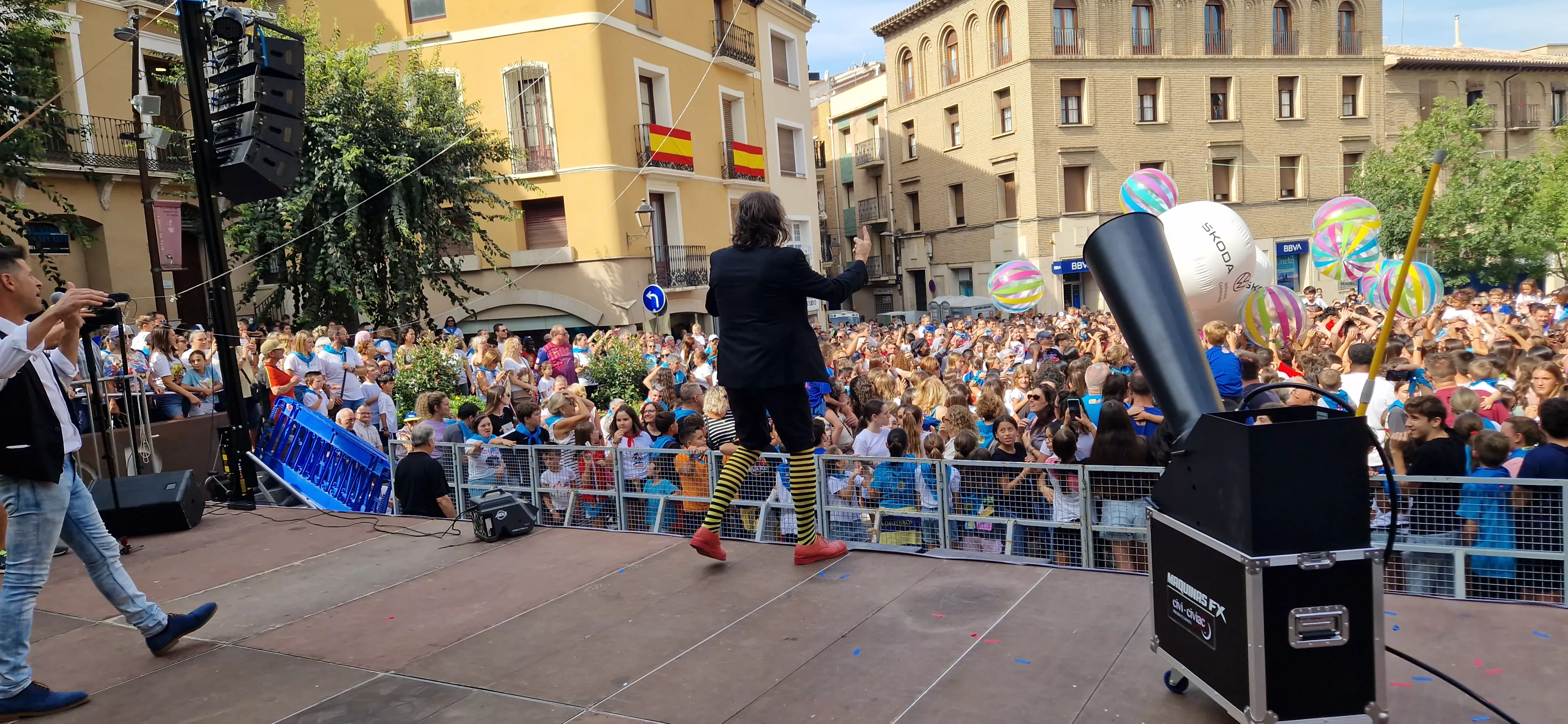 Chupinazo infantil de las fiestas de Monzón 2025. Foto Myriam Martínez 