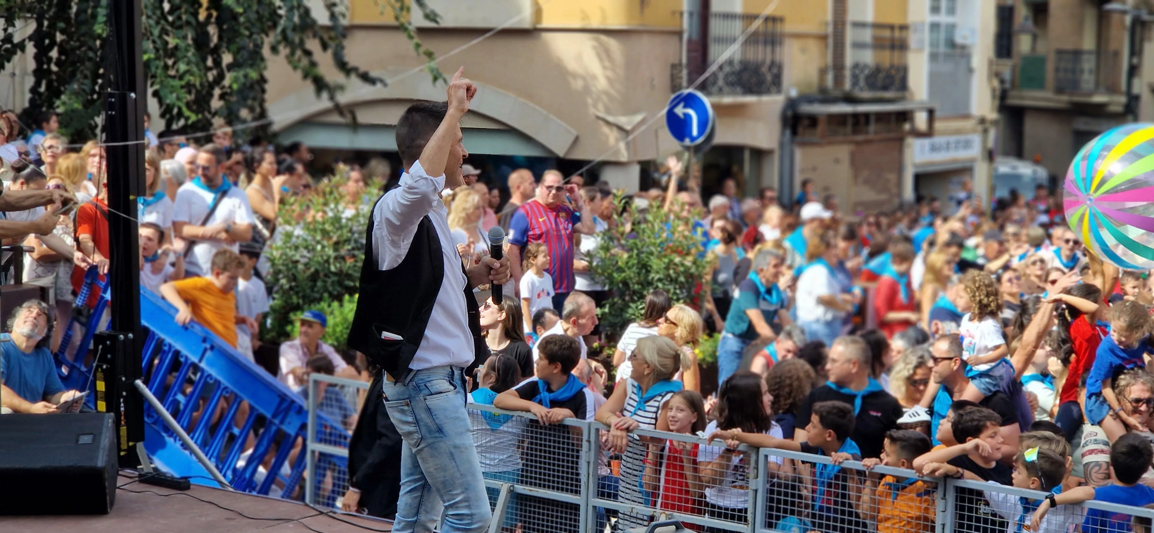 Chupinazo infantil de las fiestas de Monzón 2025. Foto Myriam Martínez 