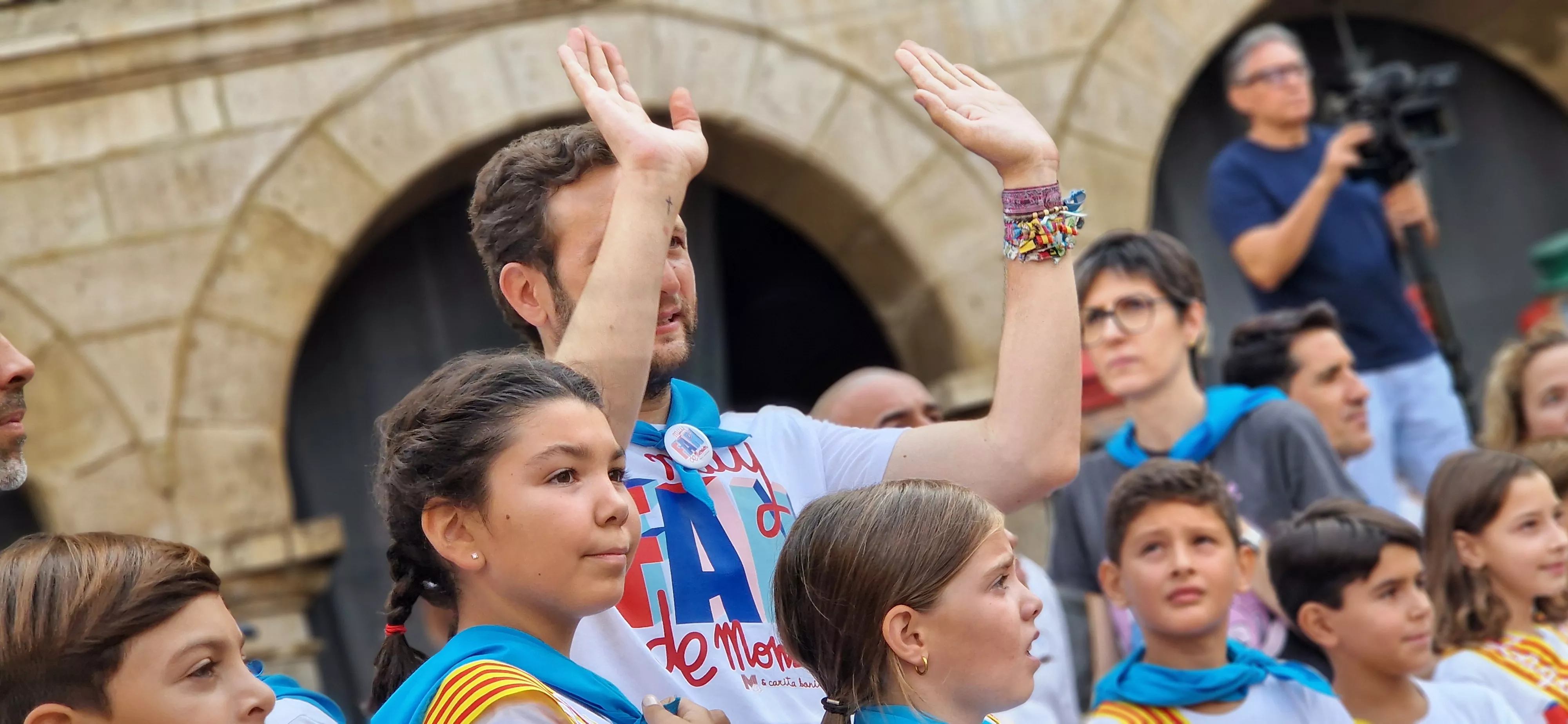 Chupinazo infantil de las fiestas de Monzón 2025. Foto Myriam Martínez 