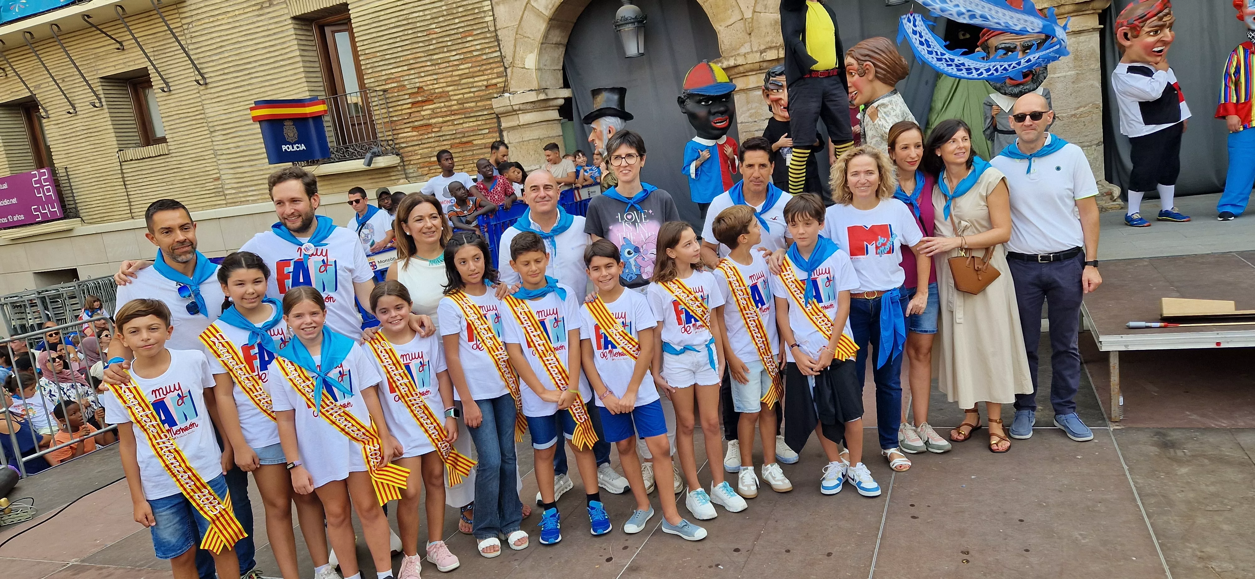 Chupinazo infantil de las fiestas de Monzón 2025. Foto Myriam Martínez 